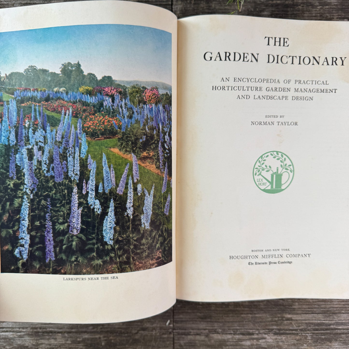 The Garden Dictionary, Norman Taylor, 1938