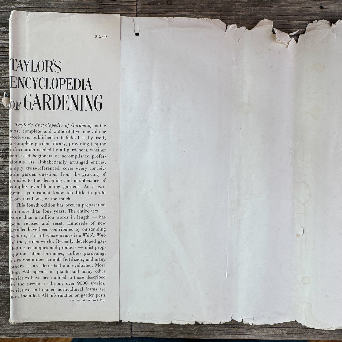 Taylor's Encyclopedia of Gardening (4th Ed.), 1961