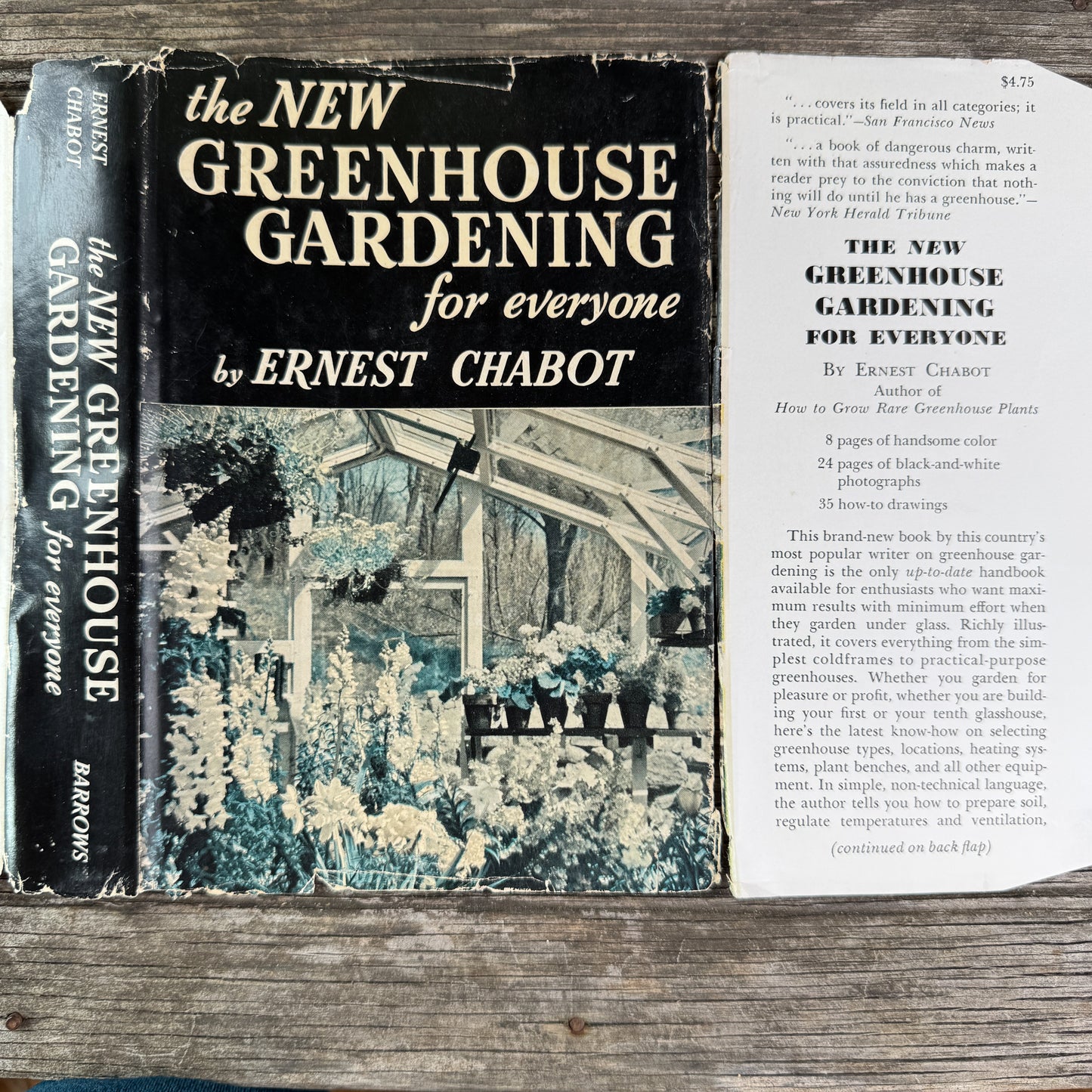 The New Greenhouse Gardening for Everyone, Ernest Chabot, 1955
