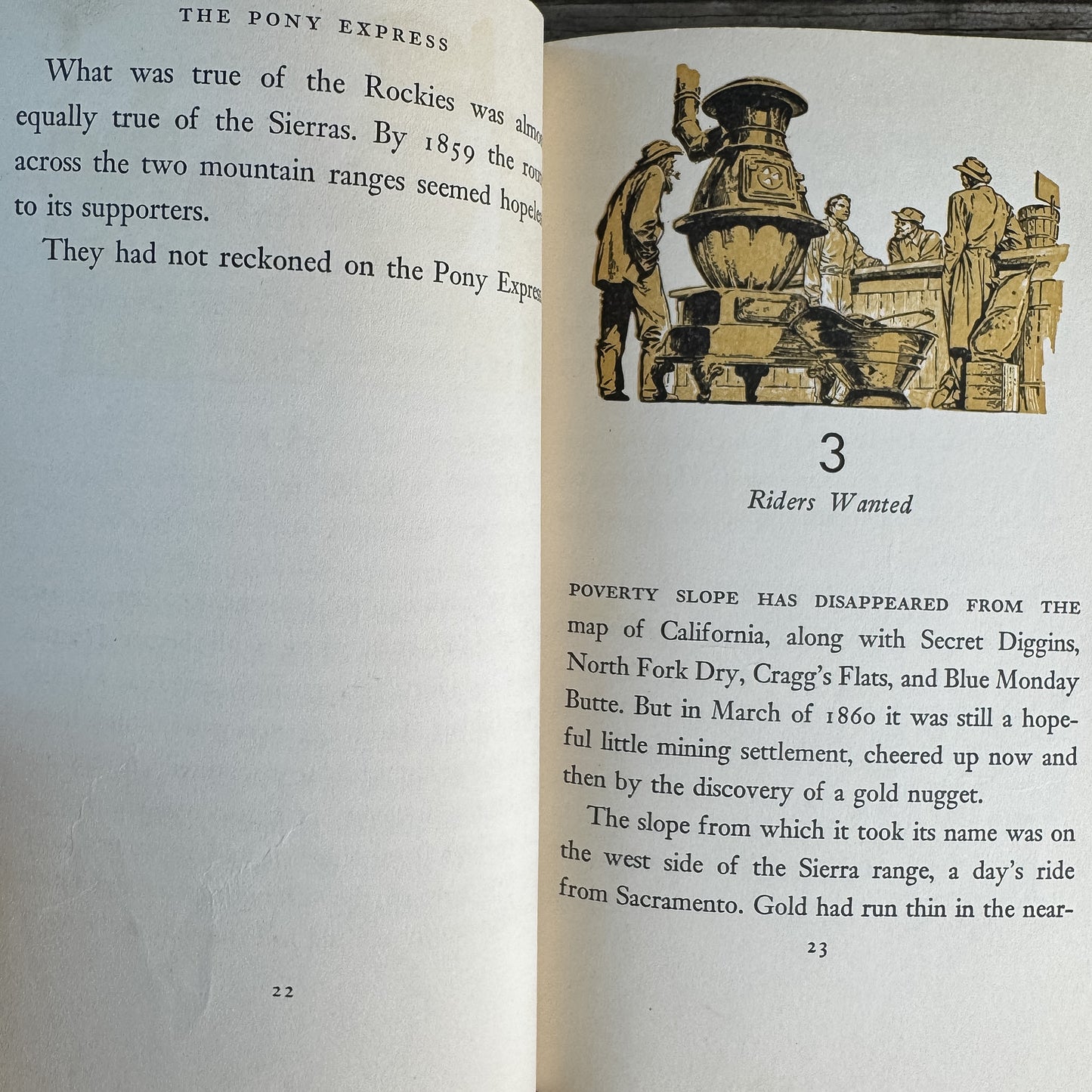 The Pony Express, Samuel Hopkins Adams, 1950, Landmark Books Edition