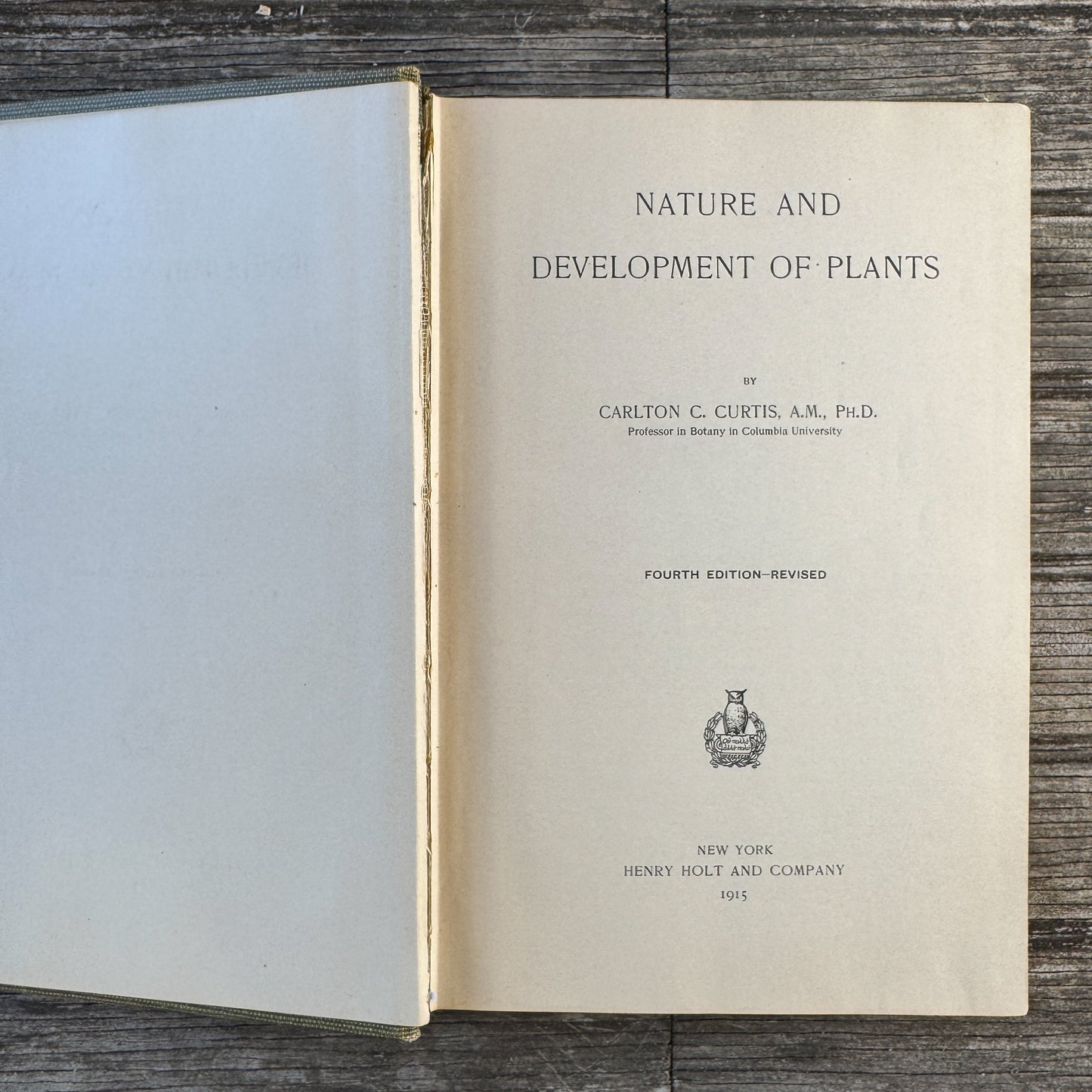 Nature and Development of Plants, Carlton C. Curtis, 1915