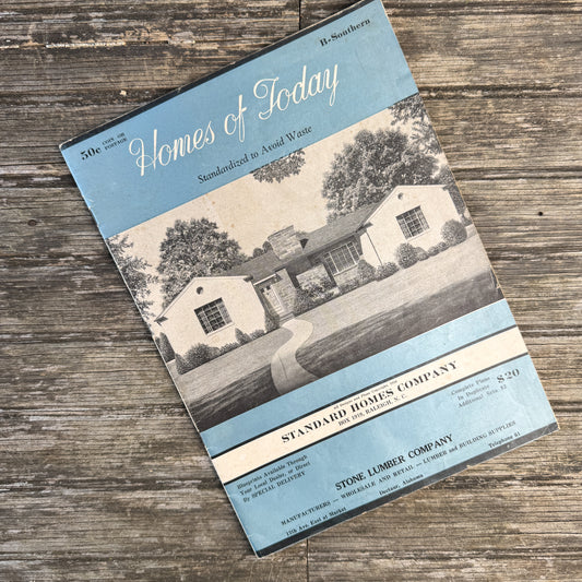 Homes of Today, Standard Homes Company House Plans Book, 1938