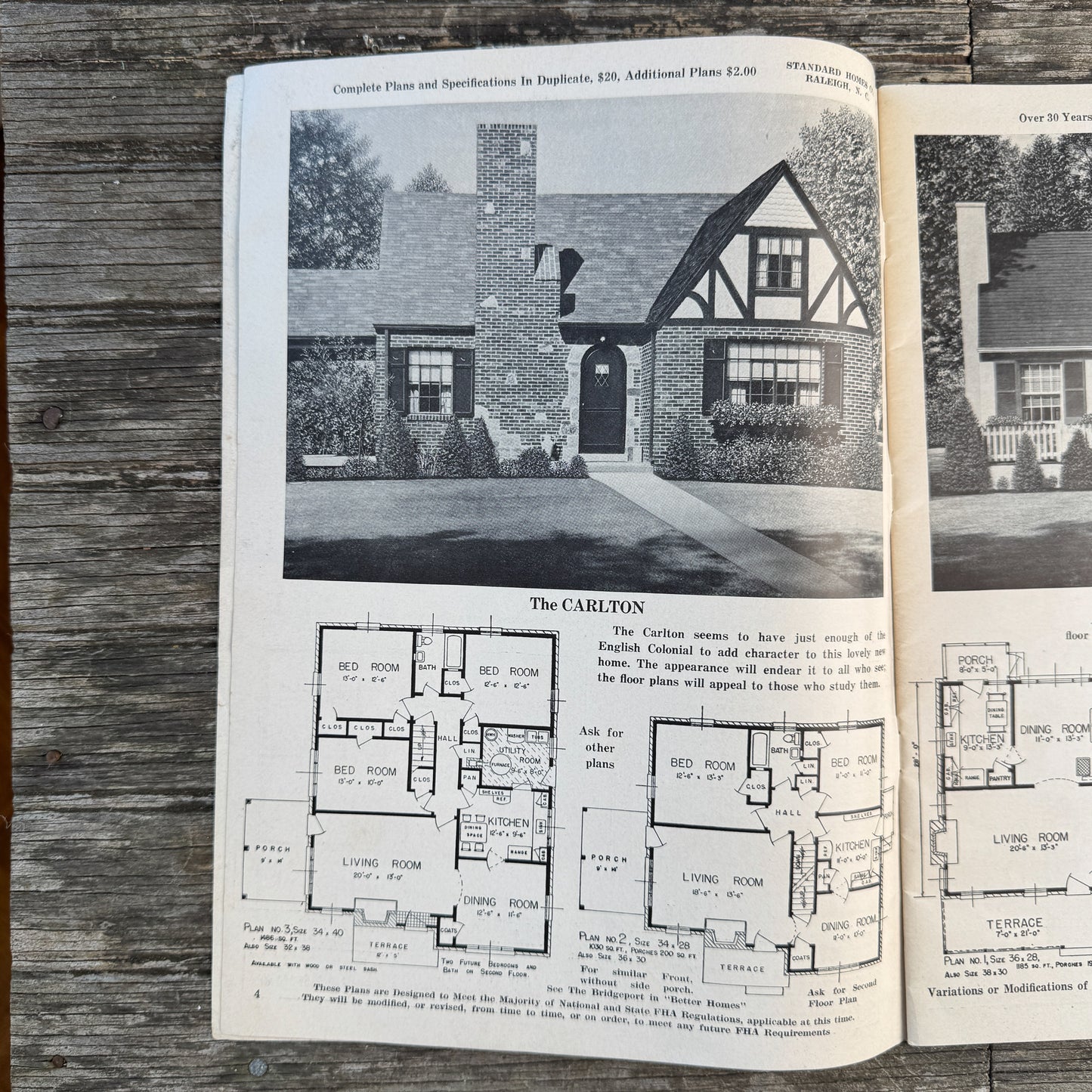 Homes of Today, Standard Homes Company House Plans Book, 1938