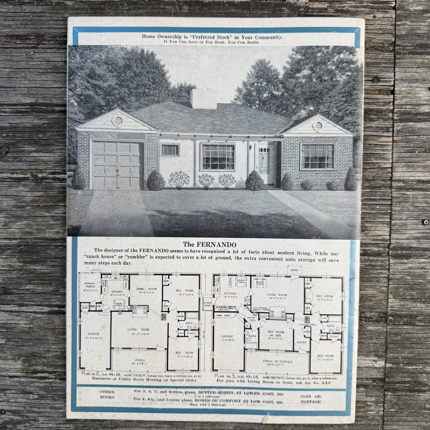 Homes of Today, Standard Homes Company House Plans Book, 1938