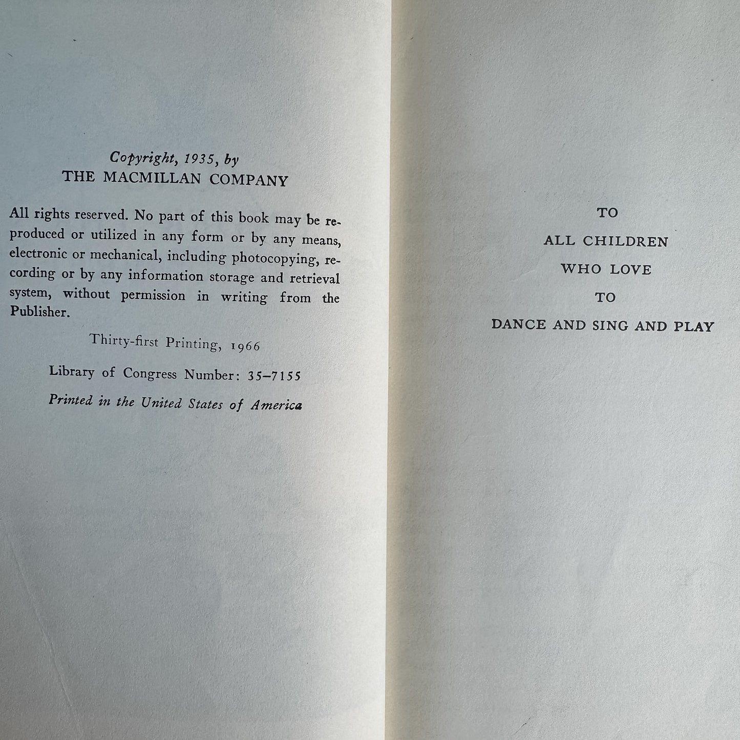 Sung Under the Silver Umbrella, 1966, Children's Poetry