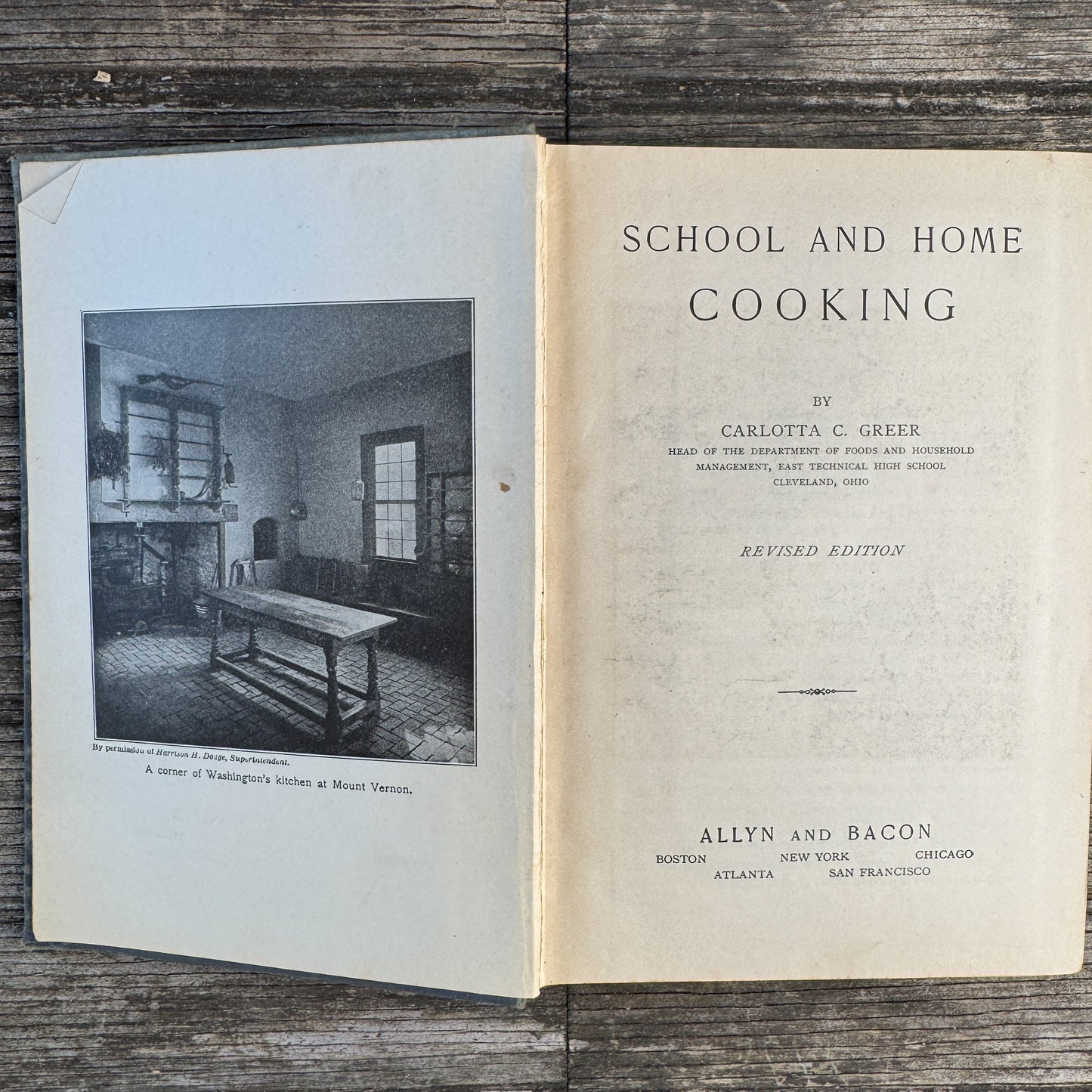 School and Home Cooking, Carlotta C. Greer, 1925