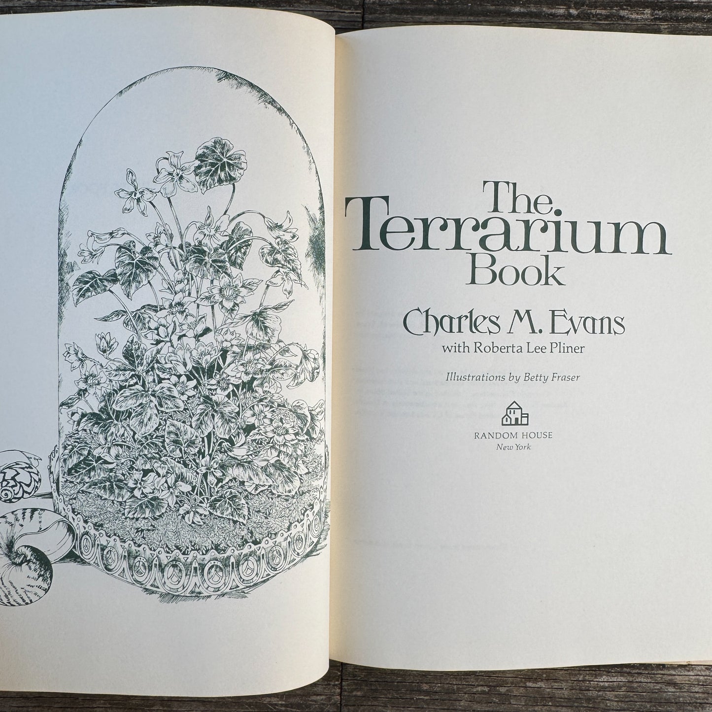 The Terrarium Book, Charles M. Evans with Roberta Lee Pliner, 1973