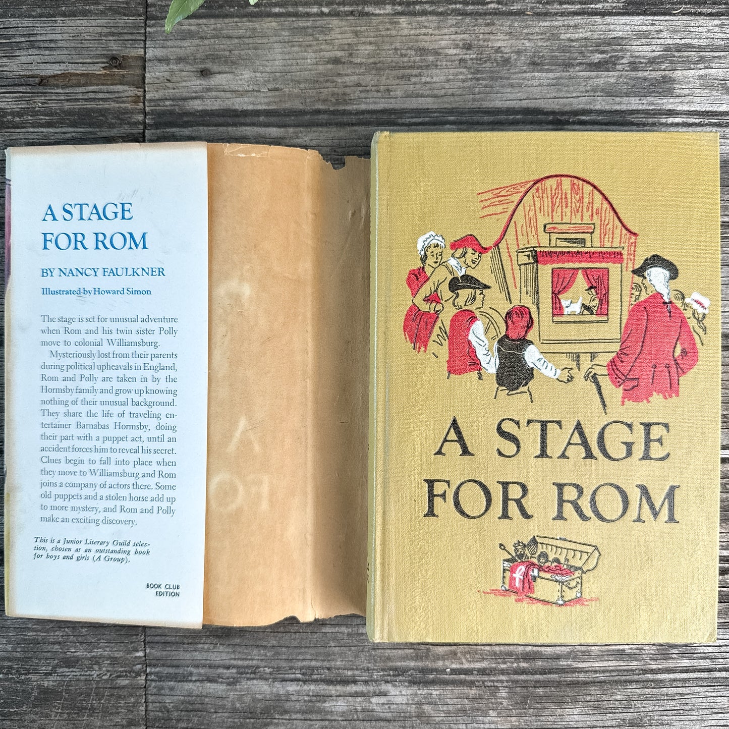 A Stage for Rom, Nancy Faulkner, 1962, Book Club Edition
