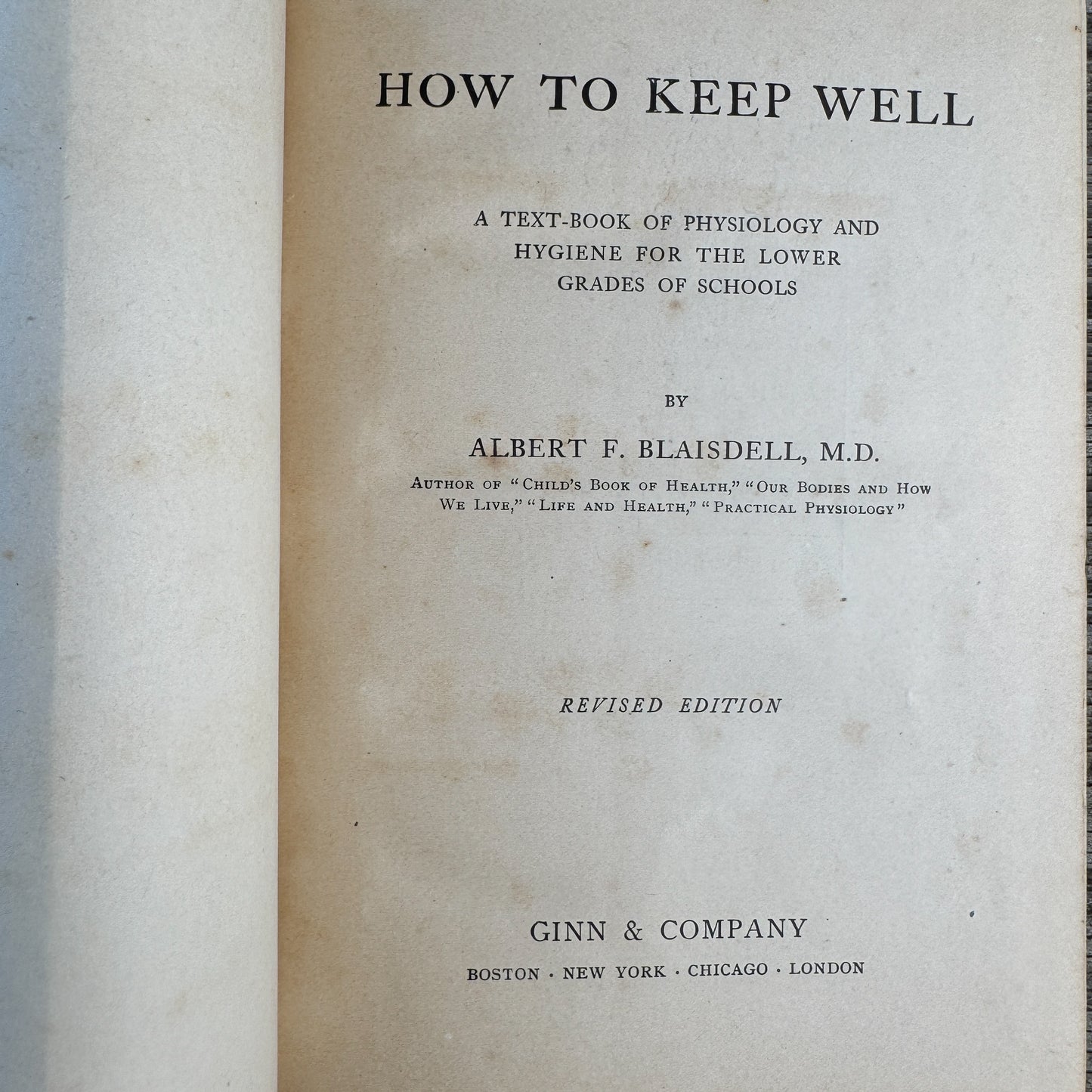How to Keep Well, Personal Hygeine School Book, Anatomy Illustrations, 1910