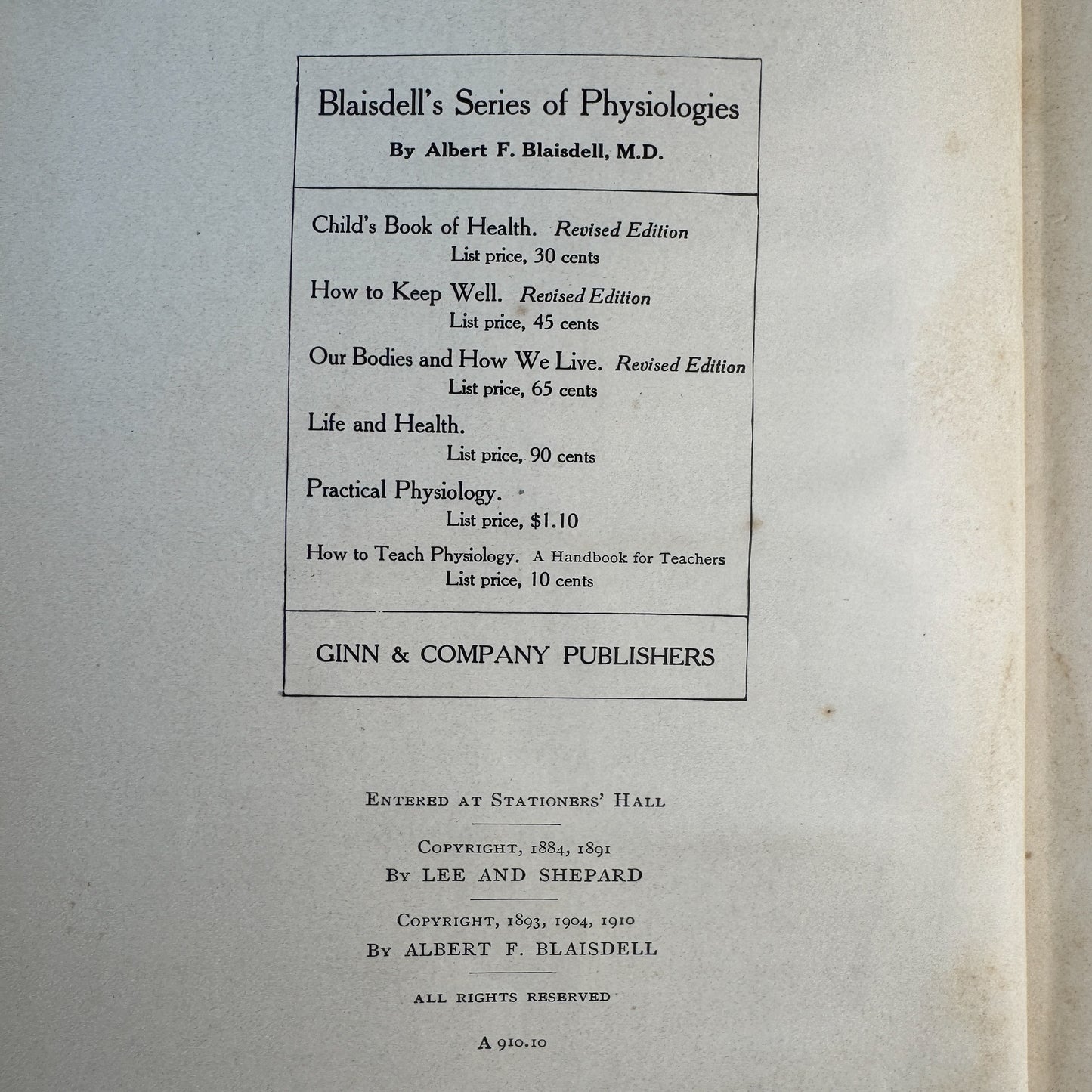 How to Keep Well, Personal Hygeine School Book, Anatomy Illustrations, 1910