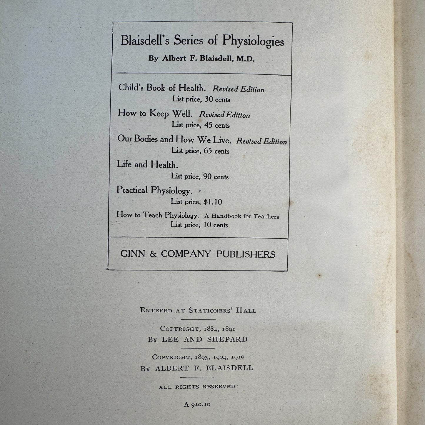 How to Keep Well, Personal Hygeine School Book, Anatomy Illustrations, 1910