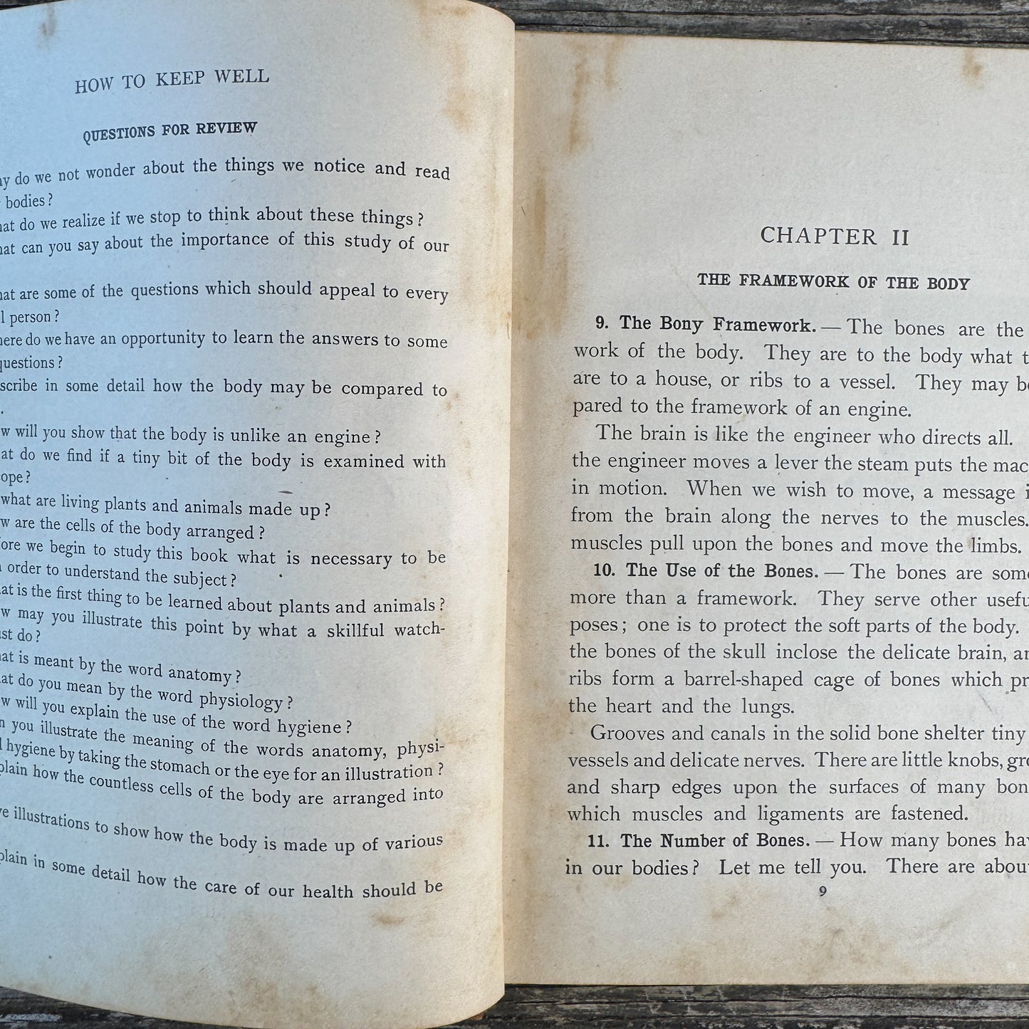 How to Keep Well, Personal Hygeine School Book, Anatomy Illustrations, 1910