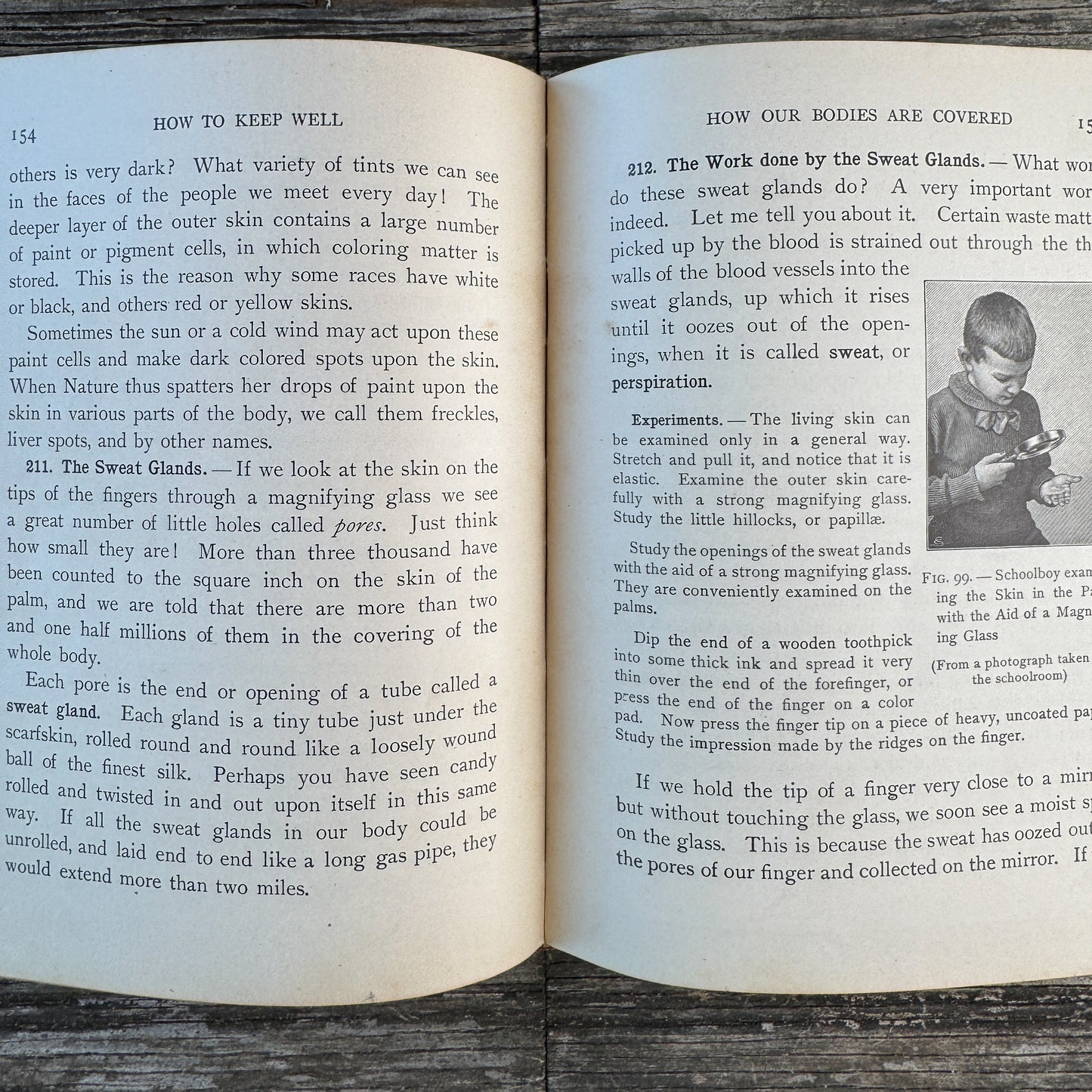 How to Keep Well, Personal Hygeine School Book, Anatomy Illustrations, 1910
