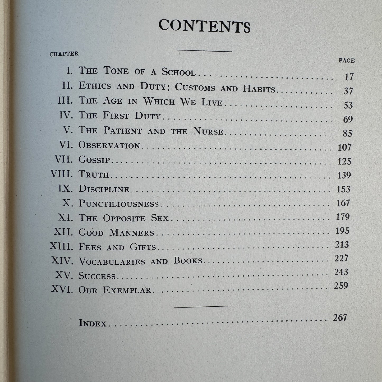 Ethics: Talks to Nurses, 1930 School Book