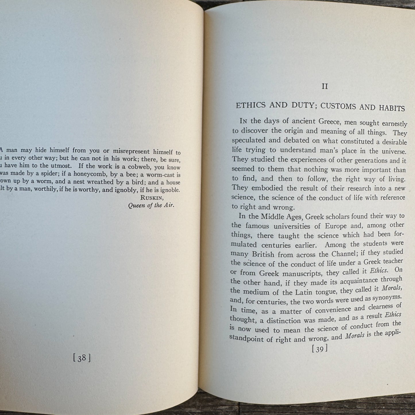 Ethics: Talks to Nurses, 1930 School Book