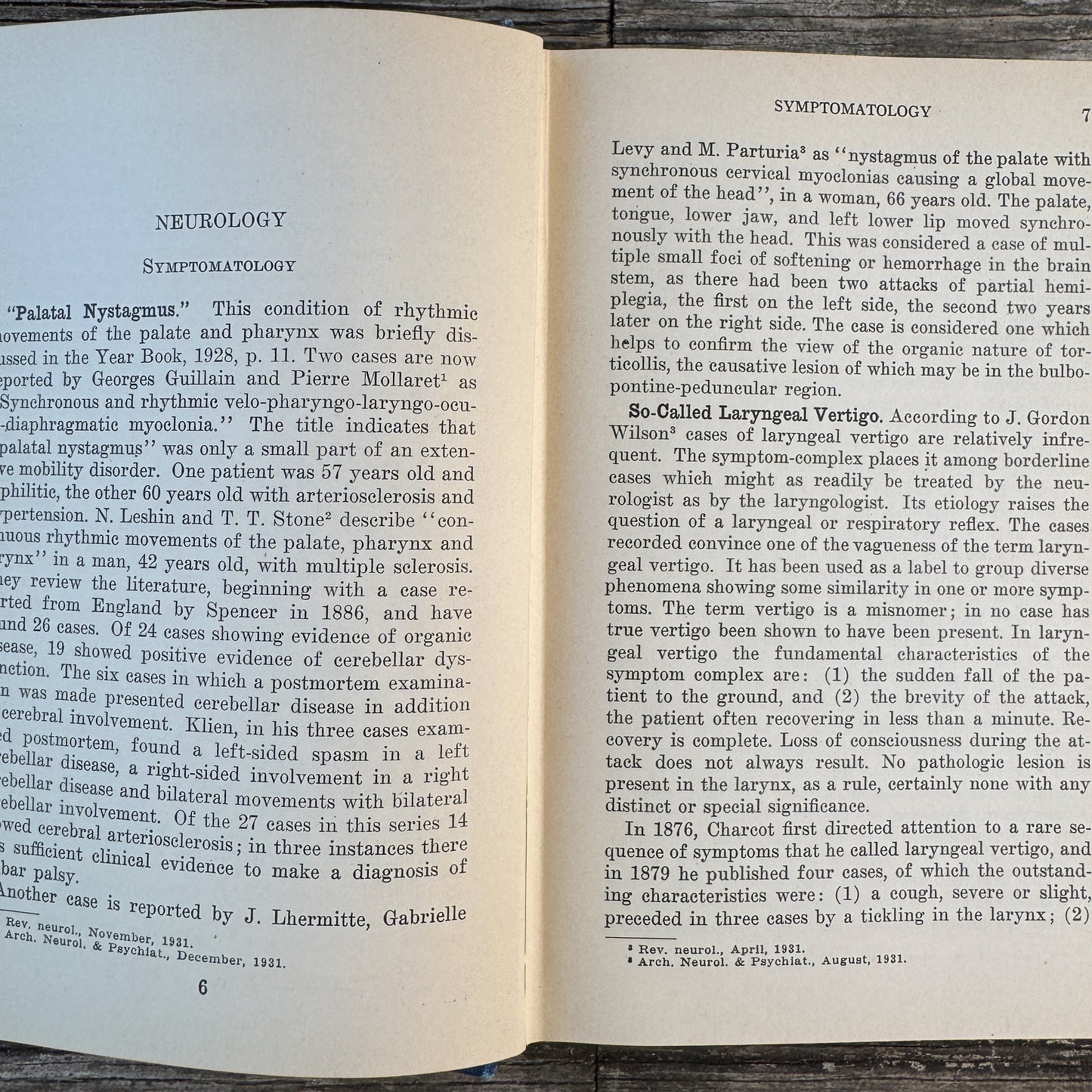 The Practical Medicine Series: Neurology and Psychology, 1931