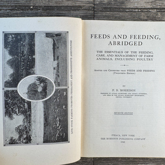 Feeds and Feeding, Abridged, 1946 Farming Textbook