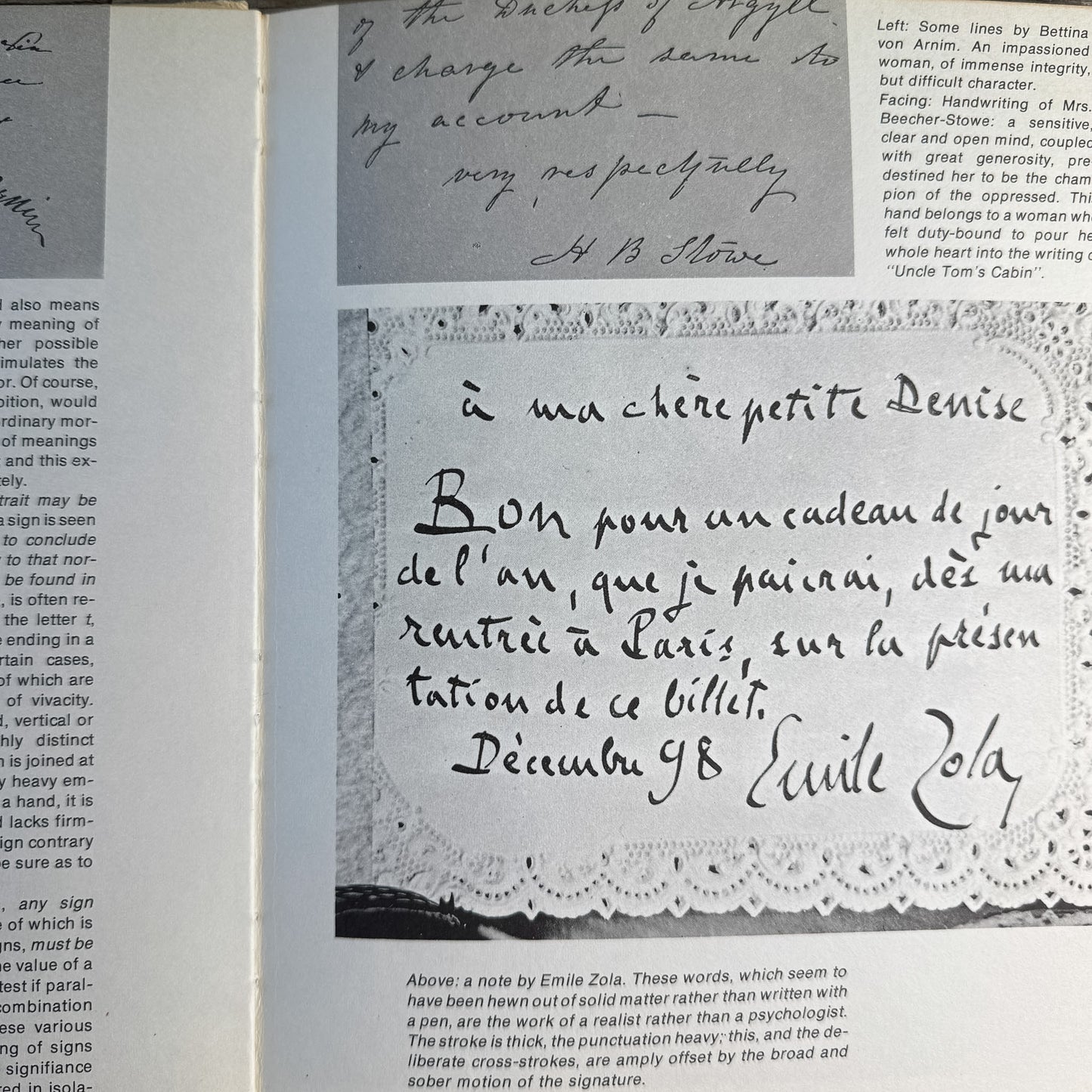 Graphology, Monique Le Guen, 1976 Handwriting Analysis