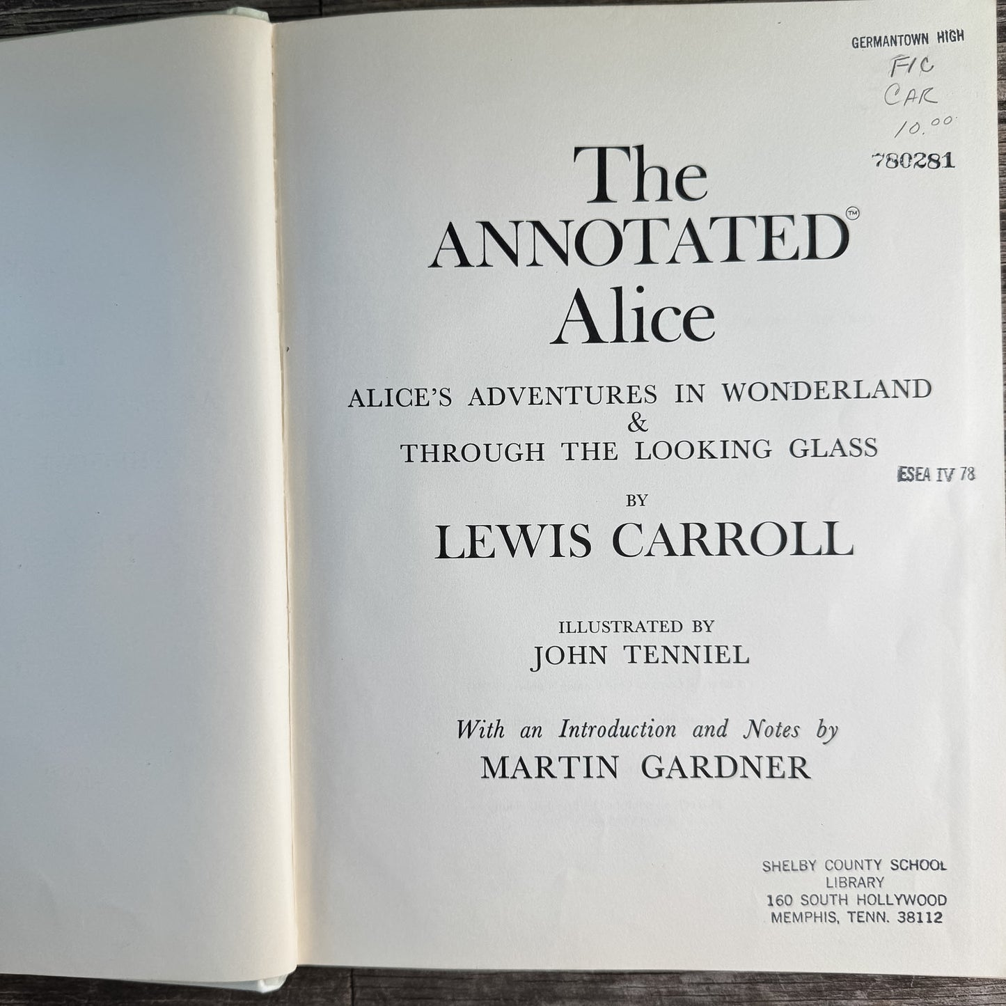 The Annotated Alice, Lewis Carroll, 1960