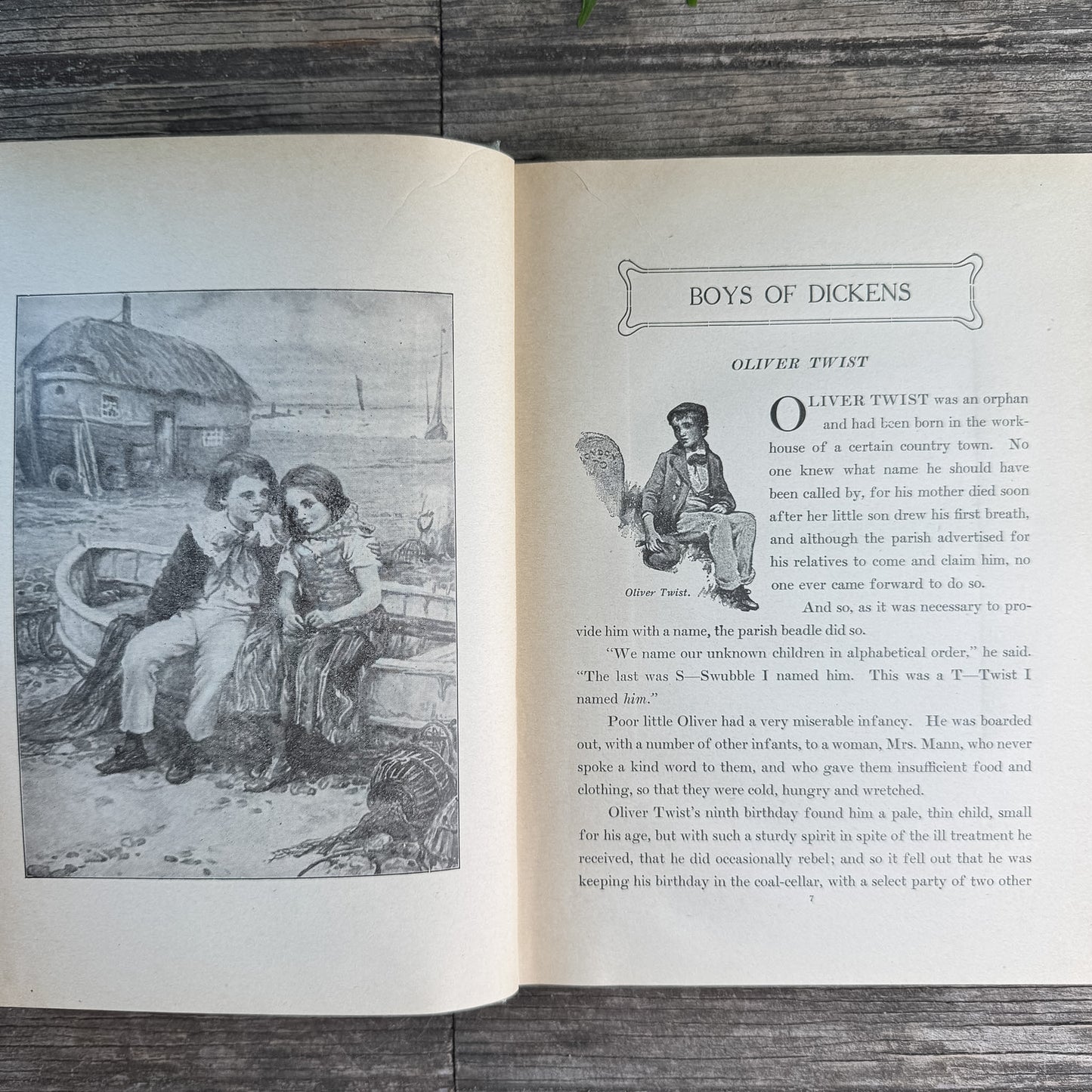The Boys of Dickens Retold, McLoughlin Bros., Antique Hardcover