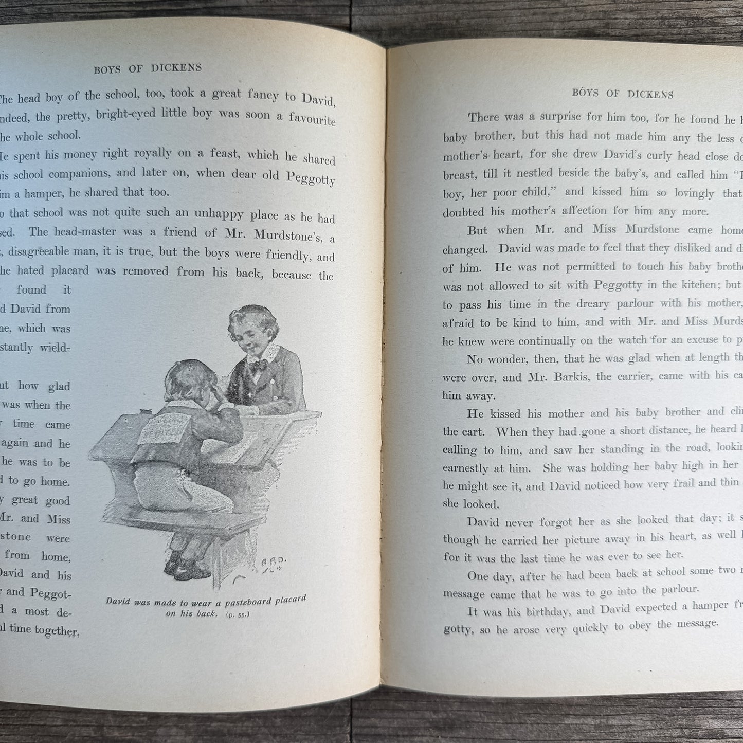 The Boys of Dickens Retold, McLoughlin Bros., Antique Hardcover