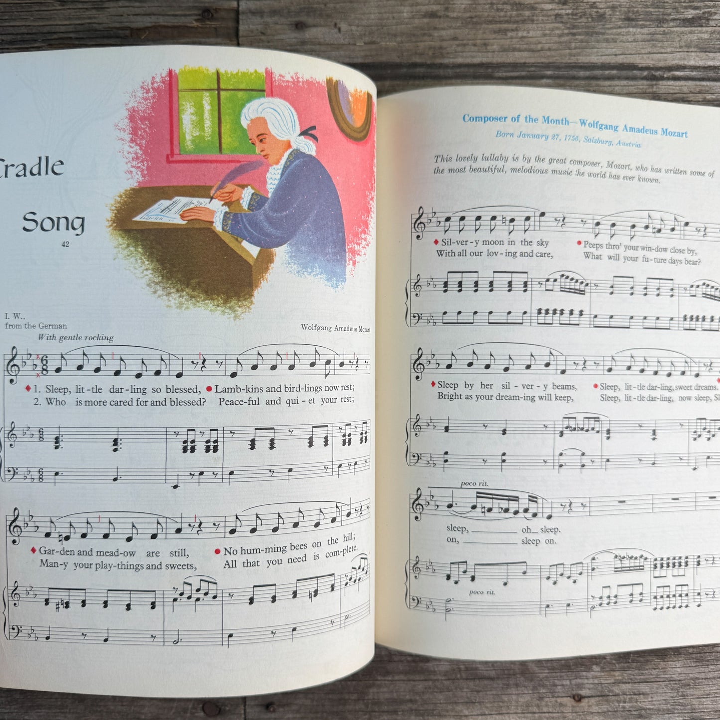 Set of 3 Mid-Century Illustrated Music Books for Kids