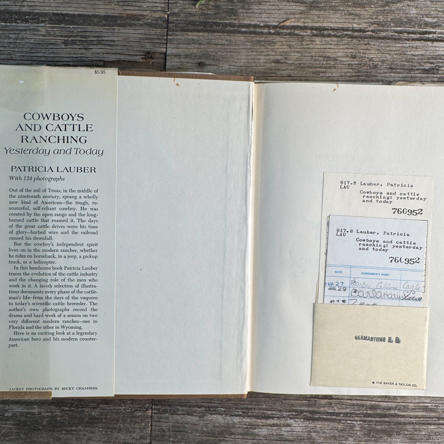 Cowboys and Cattle Ranching Yesterday and Today, Patricia Lauber, 1973