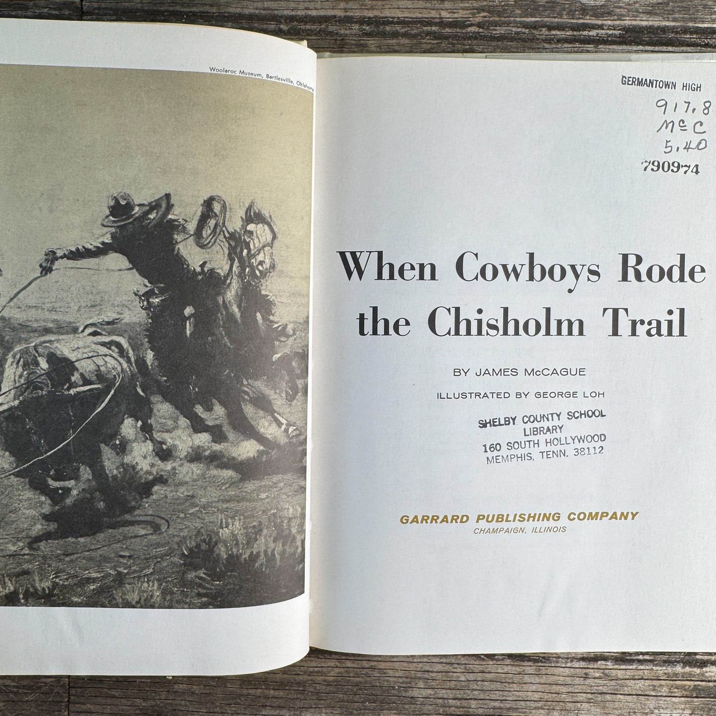 When Cowboys Rode the Chisholm Trail, James McCague, 1969