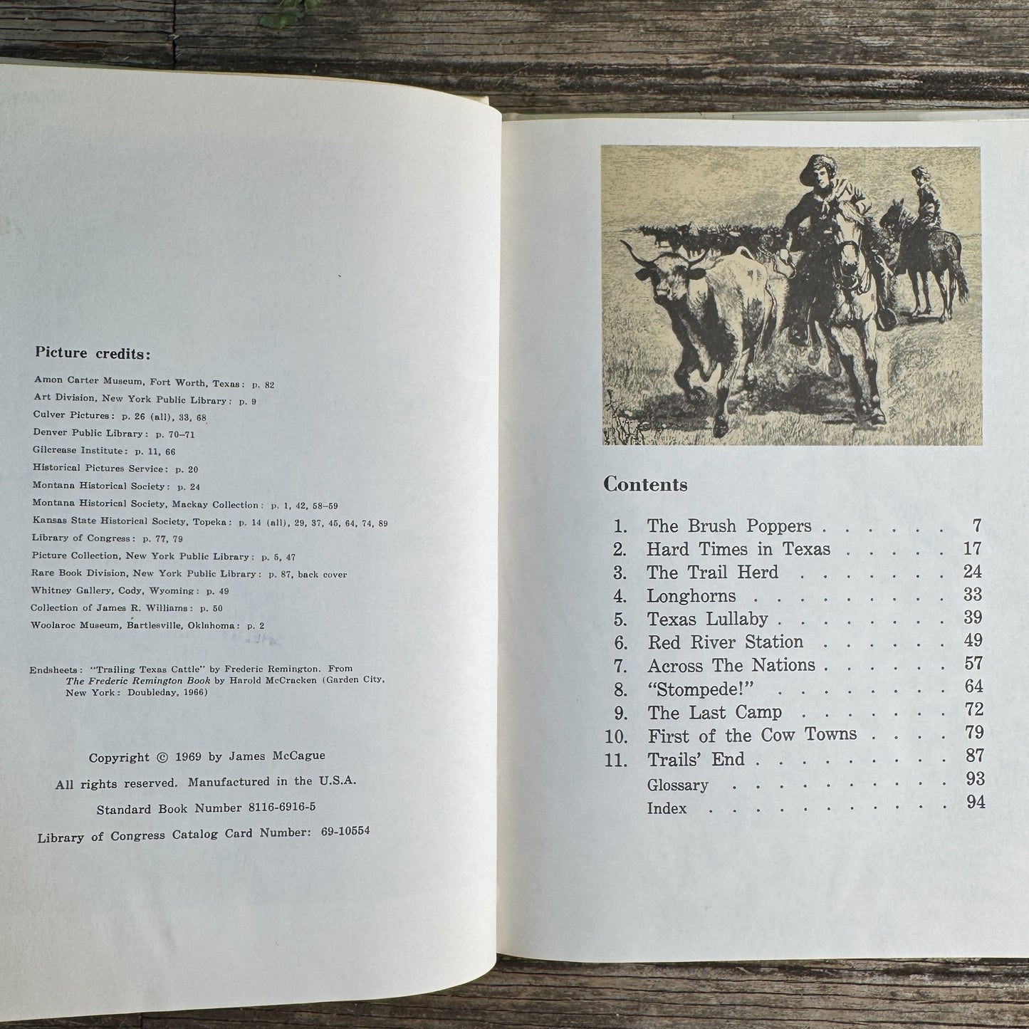 When Cowboys Rode the Chisholm Trail, James McCague, 1969