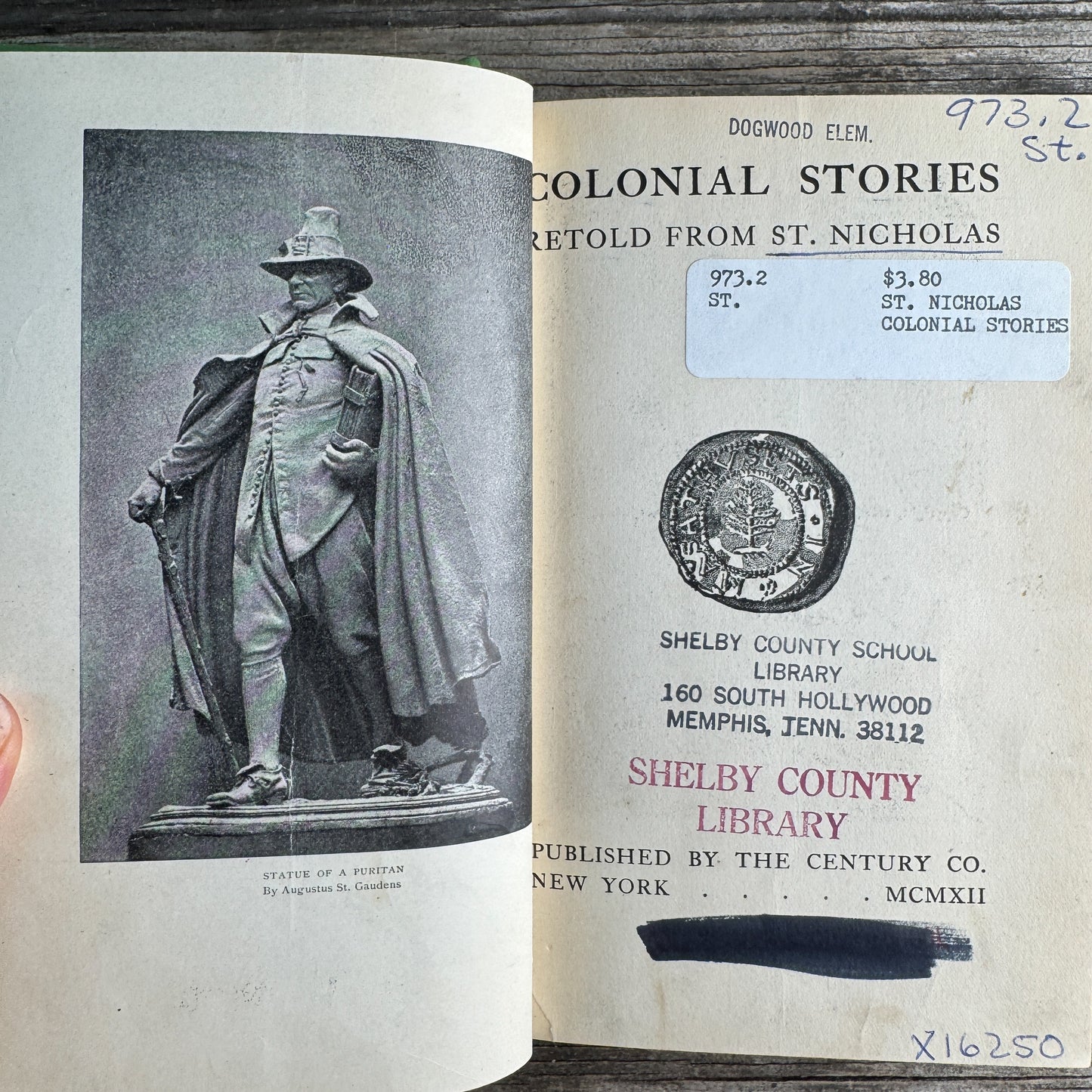Colonial Stories Retold from St. Nicholas, 1912