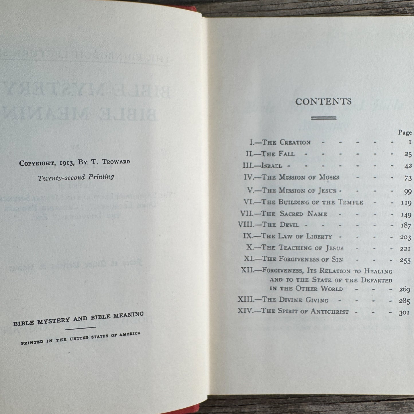 Bible Mystery and Bible Meaning, Thomas Troward, 1913