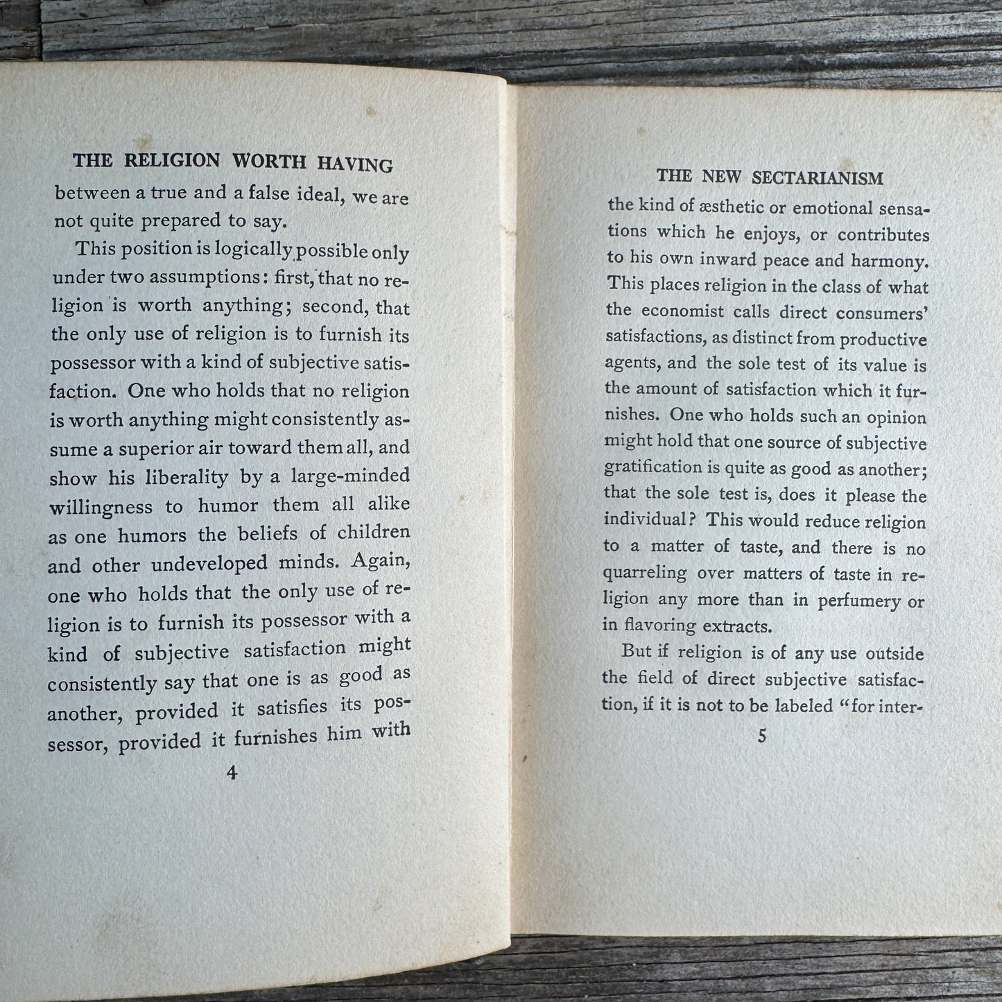 The Religion Worth Having, Thomas Nixon Carver, 1912