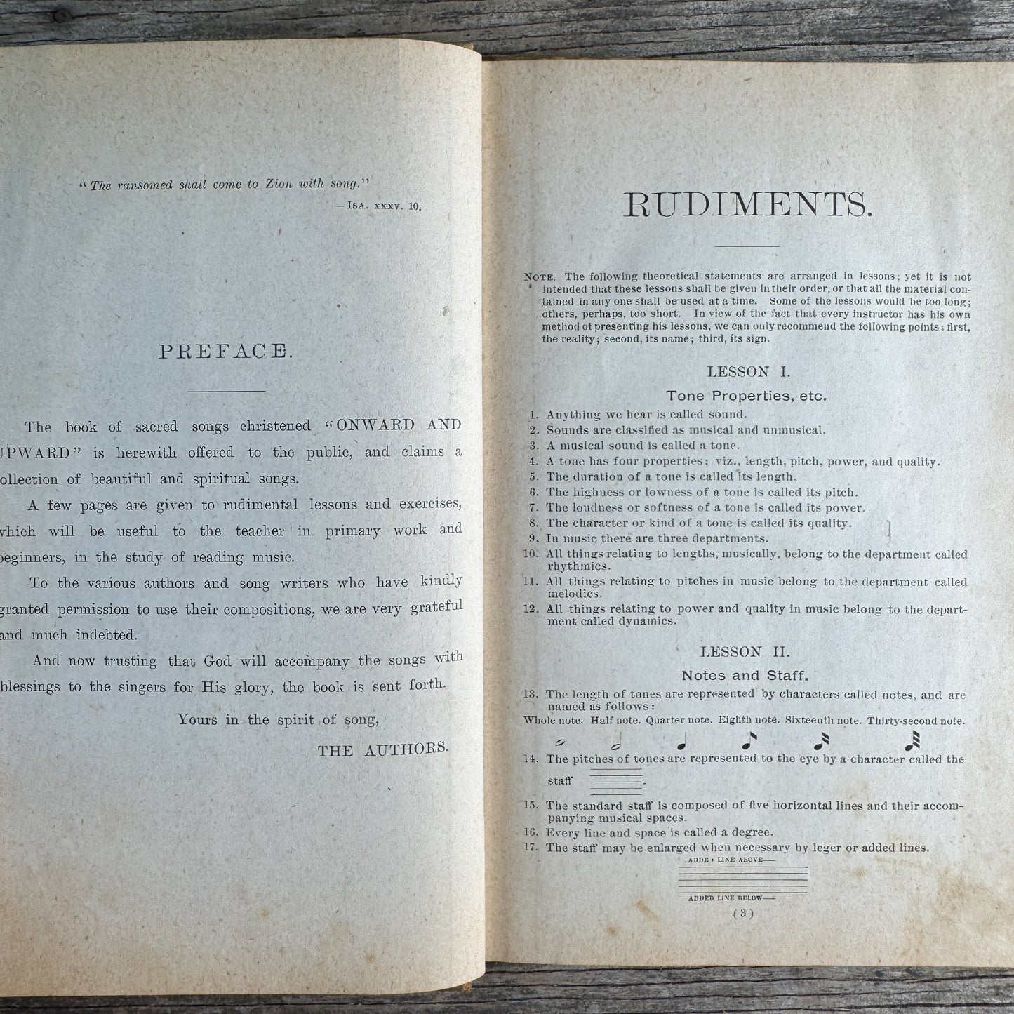 Onward and Upward: A Collection of Gospel Songs, 1898