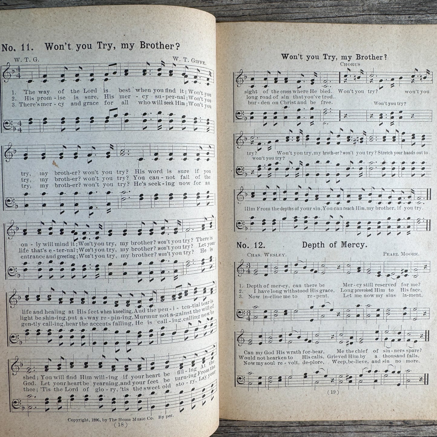 Onward and Upward: A Collection of Gospel Songs, 1898