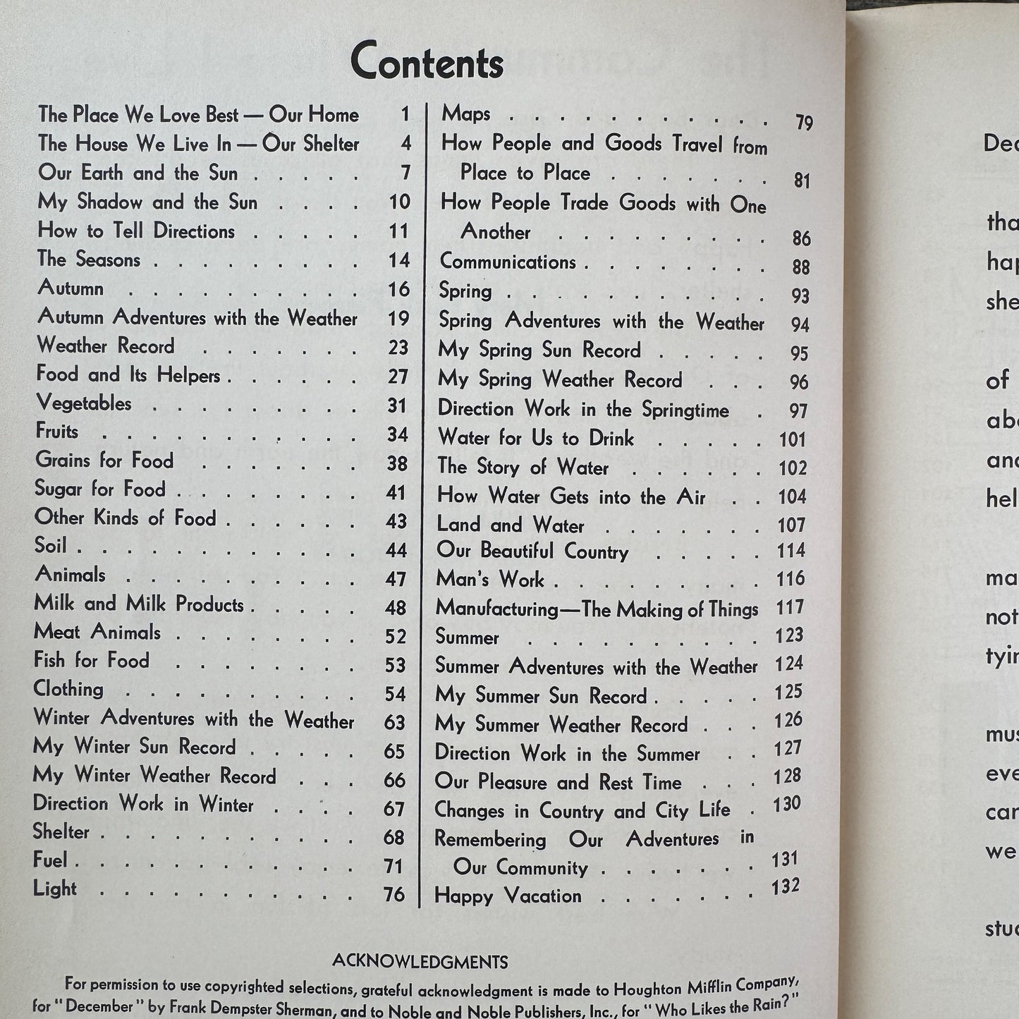 The Community Where I Live, Mid Century School Book for 3rd Grade