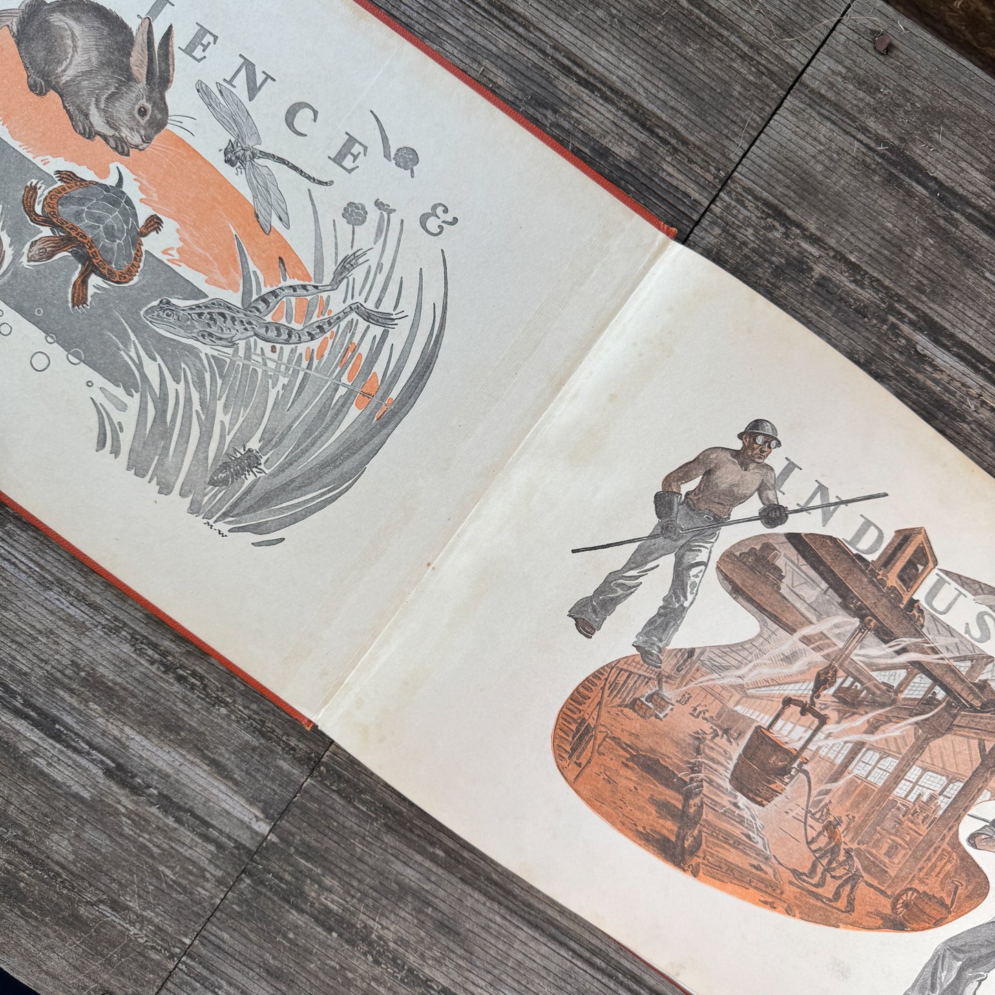 Childcraft Volume 14: Science and Industry, 1949, Orange