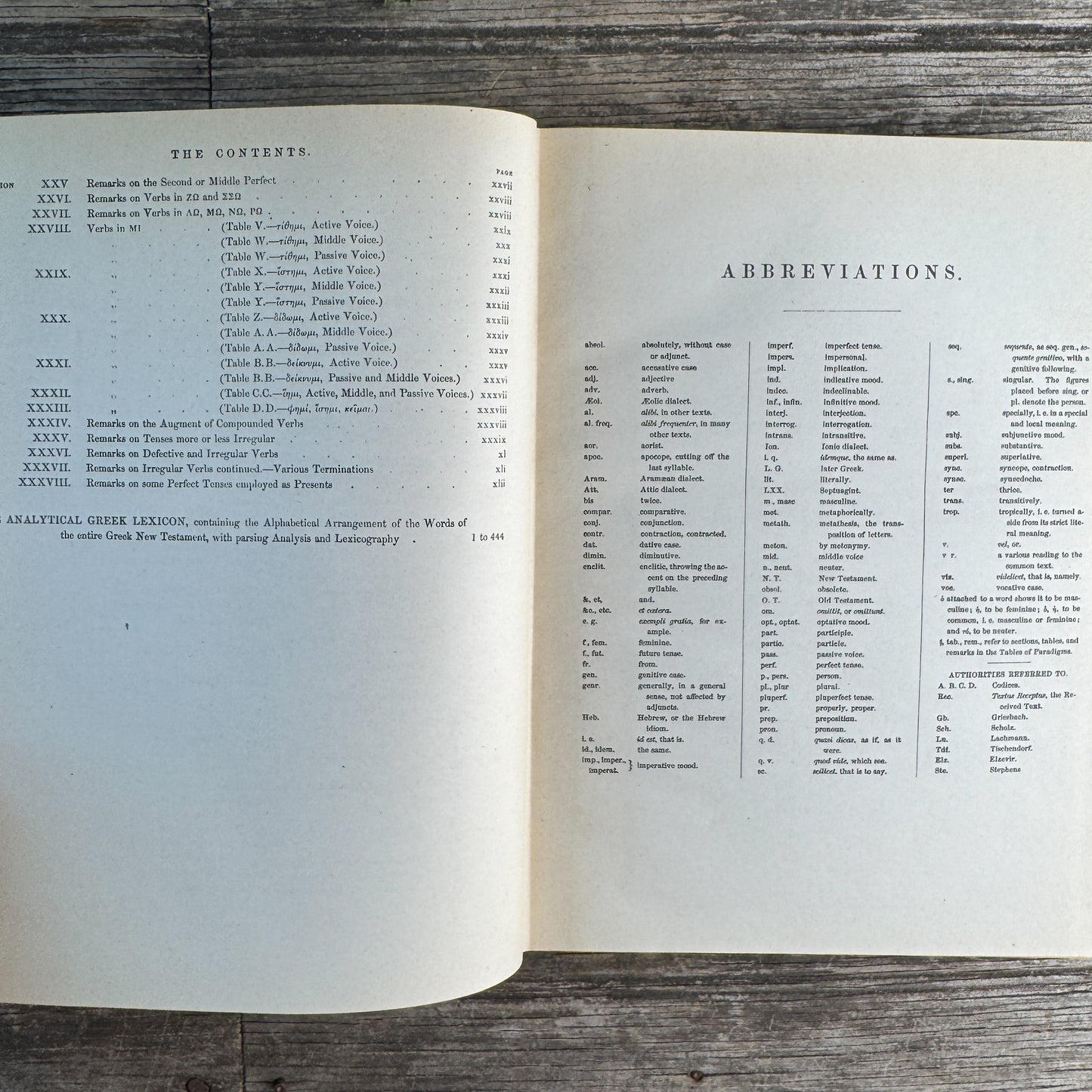 The Analytical Greek Lexicon