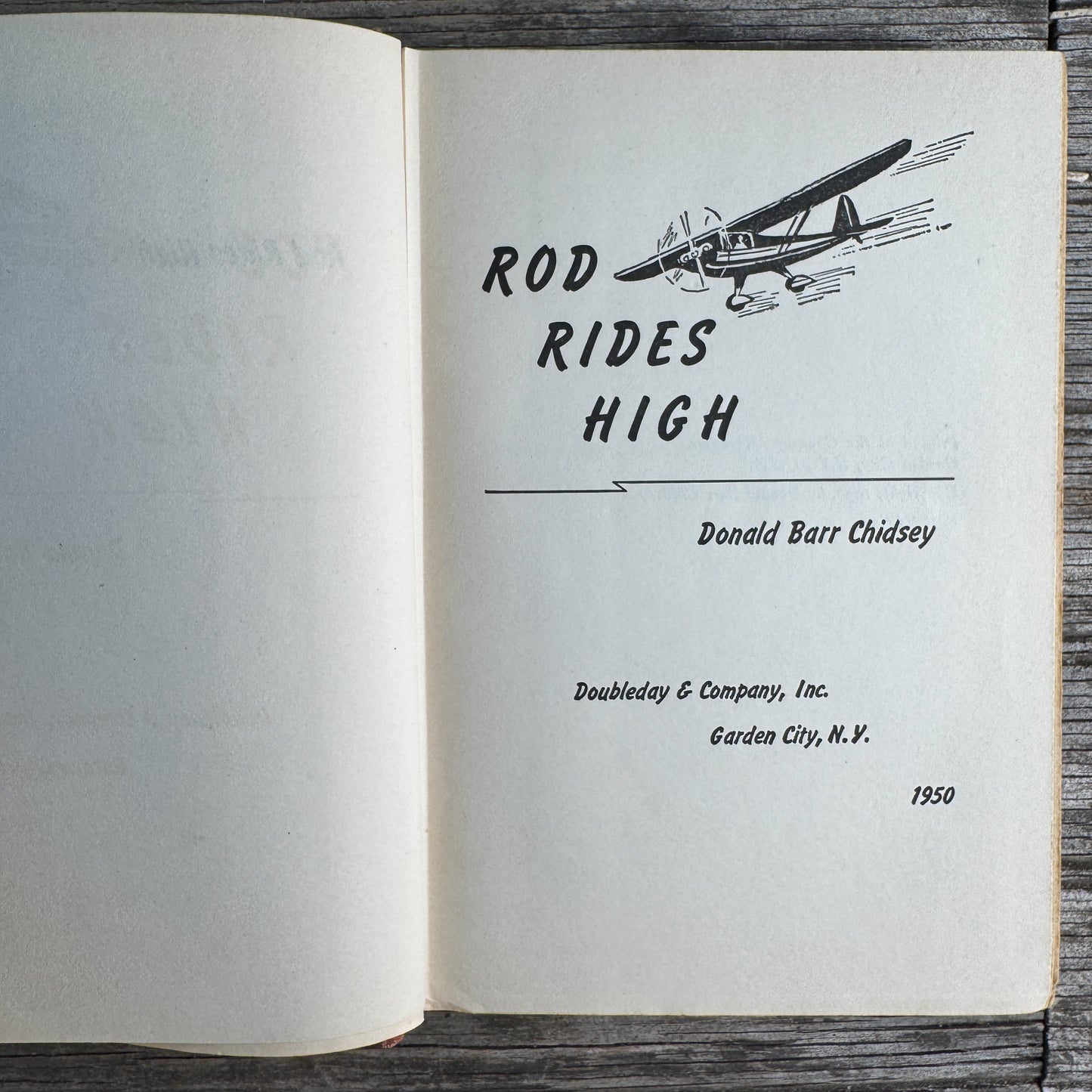 Rod Rides High, Donald Barr Chidsey, 1950, First Edition