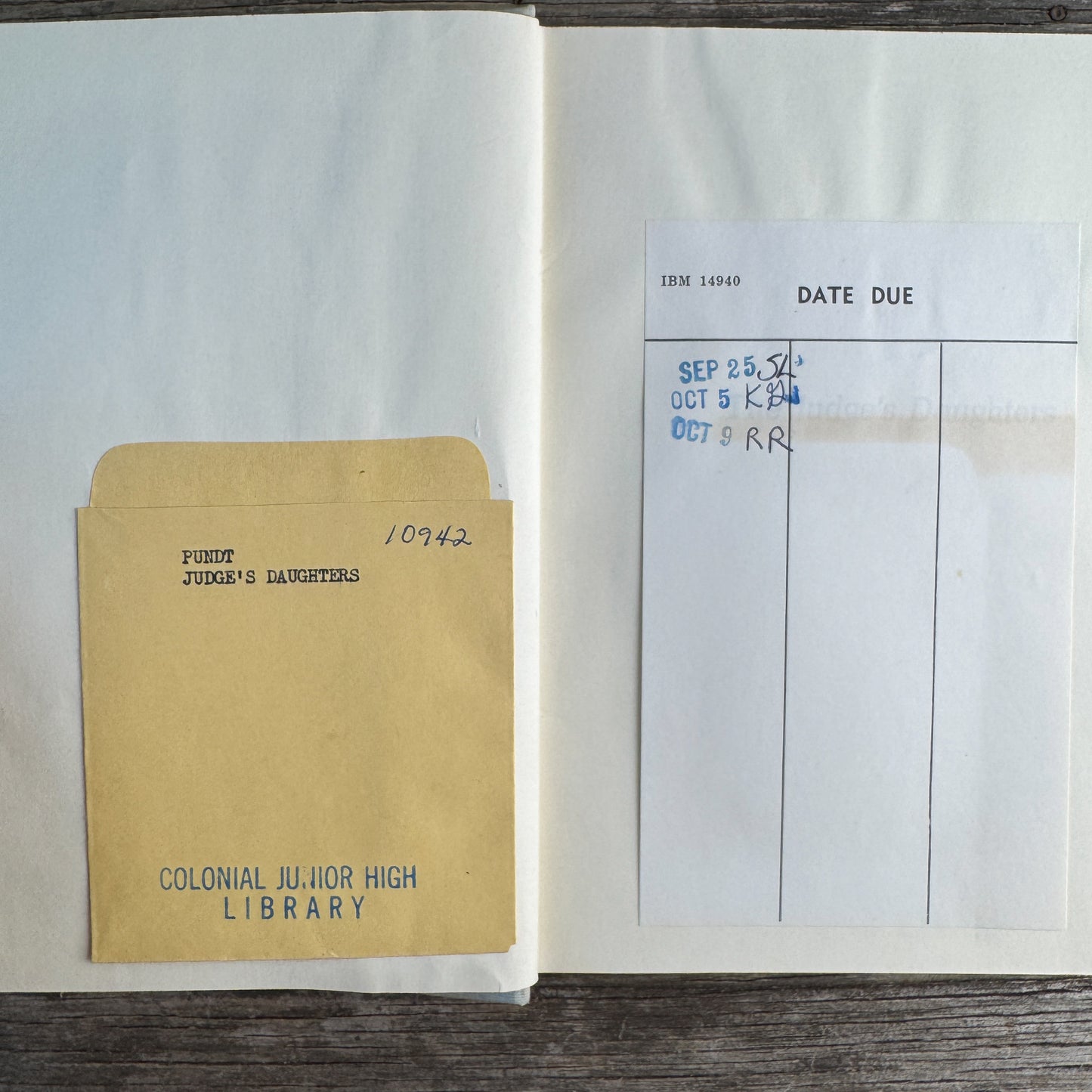The Judge's Daughters, Helen Marie Pundt, 1966, First Printing