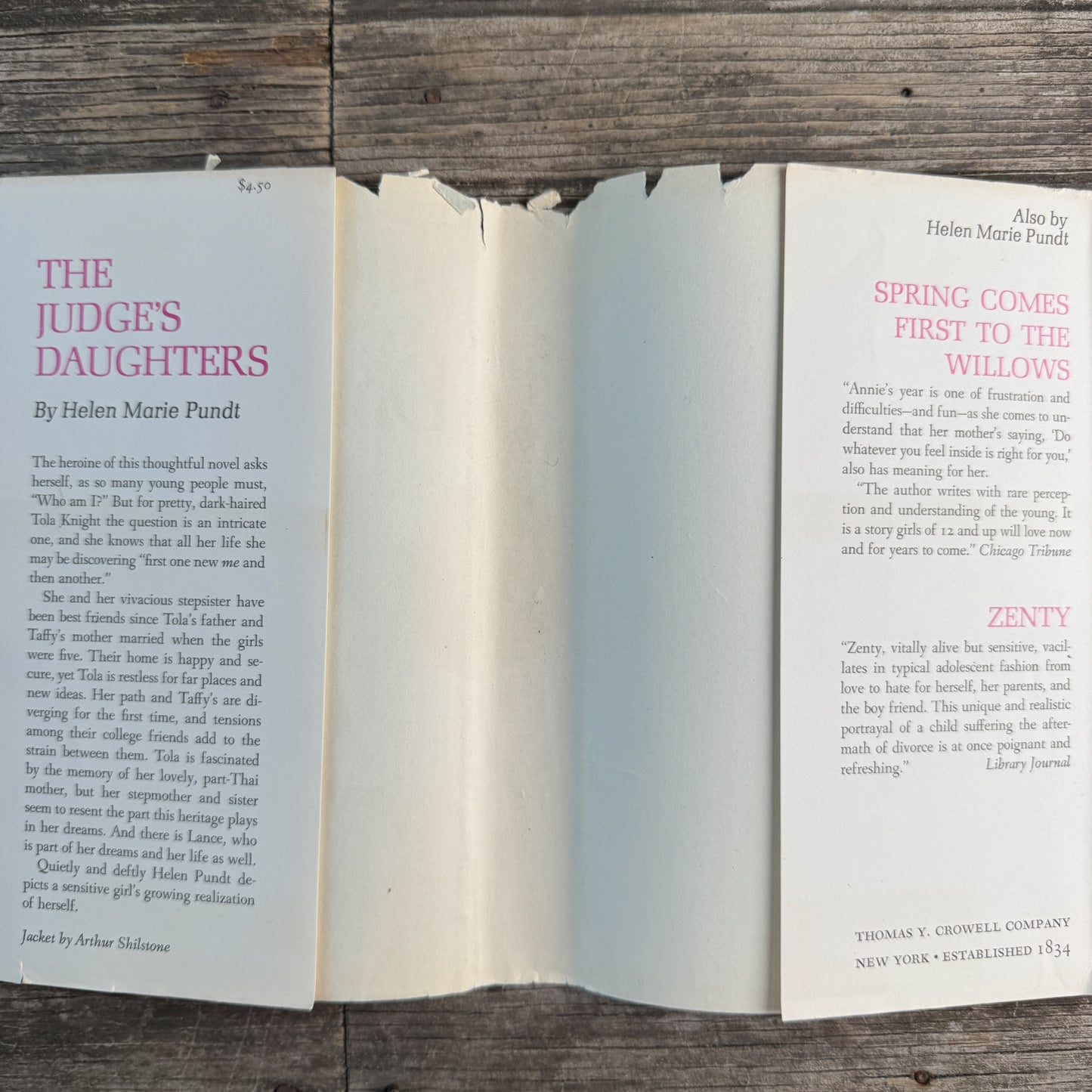 The Judge's Daughters, Helen Marie Pundt, 1966, First Printing