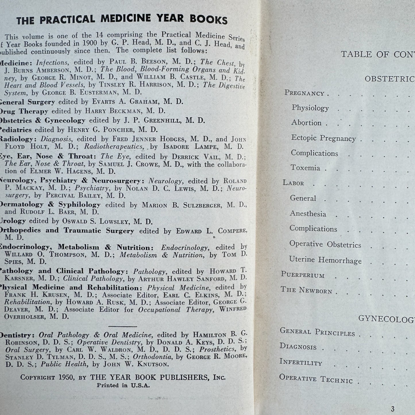 The 1949 Year Book of Obstetrics and Gynecology