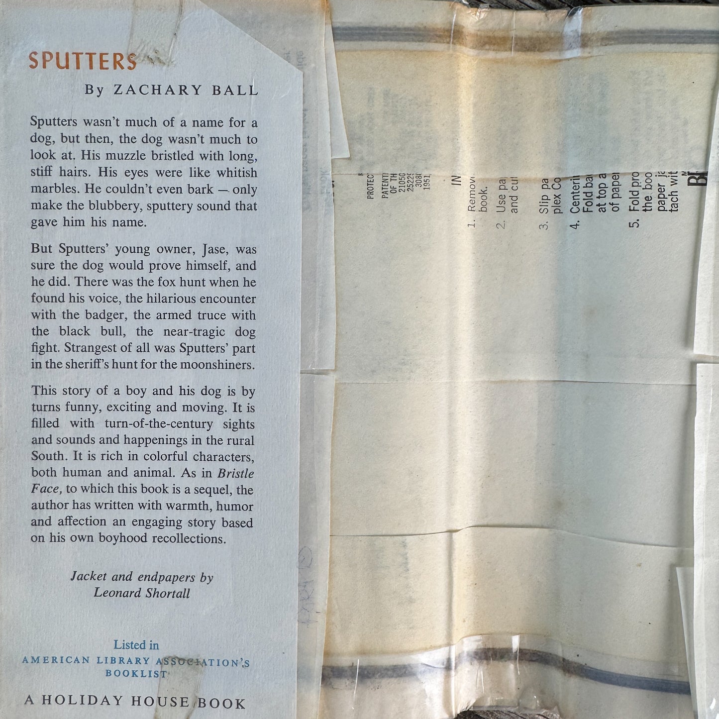 Sputters, Zachary Ball, 1963, Third Printing