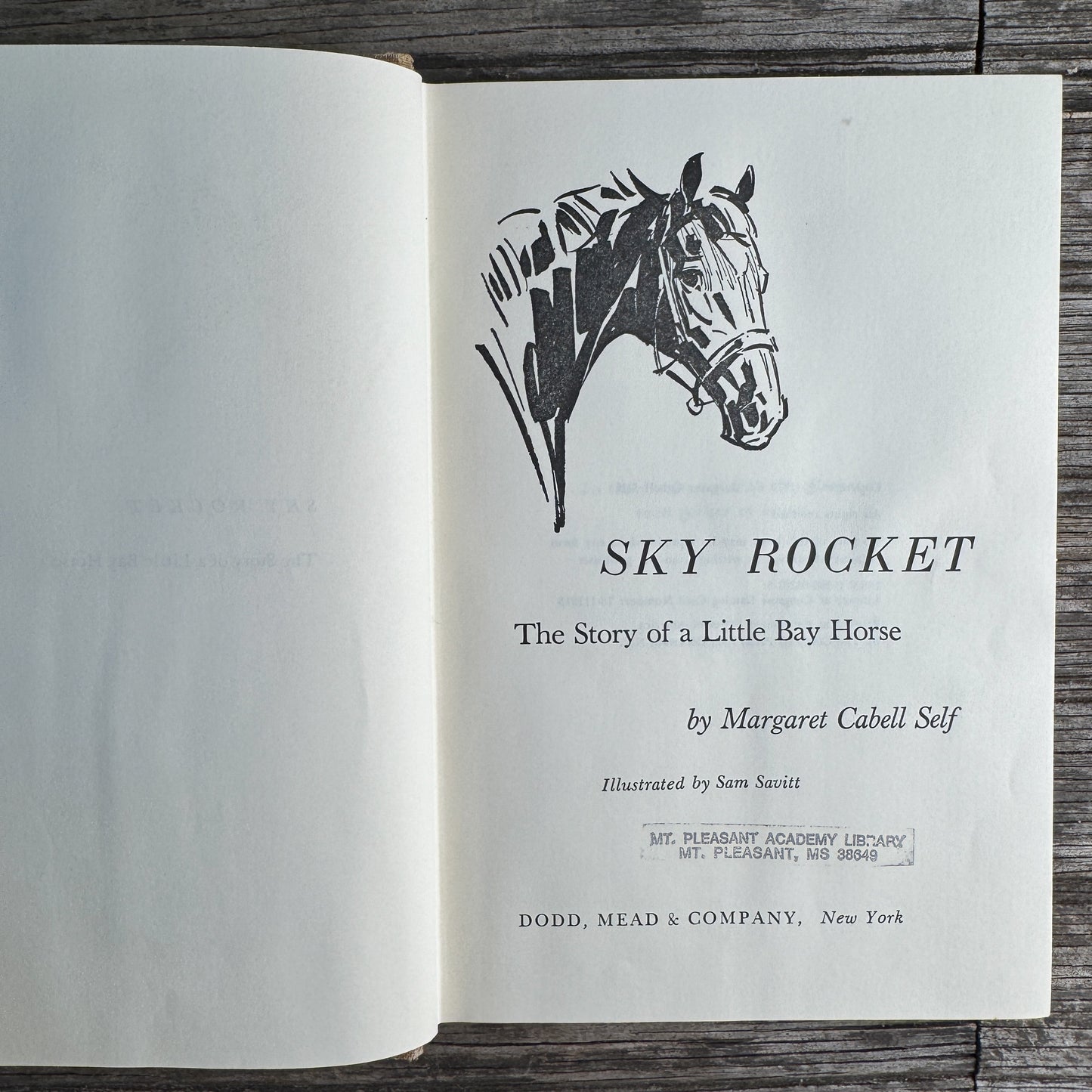Sky Rocket, the Story of a Little Bay Horse, Margaret Cabell Self, 1970