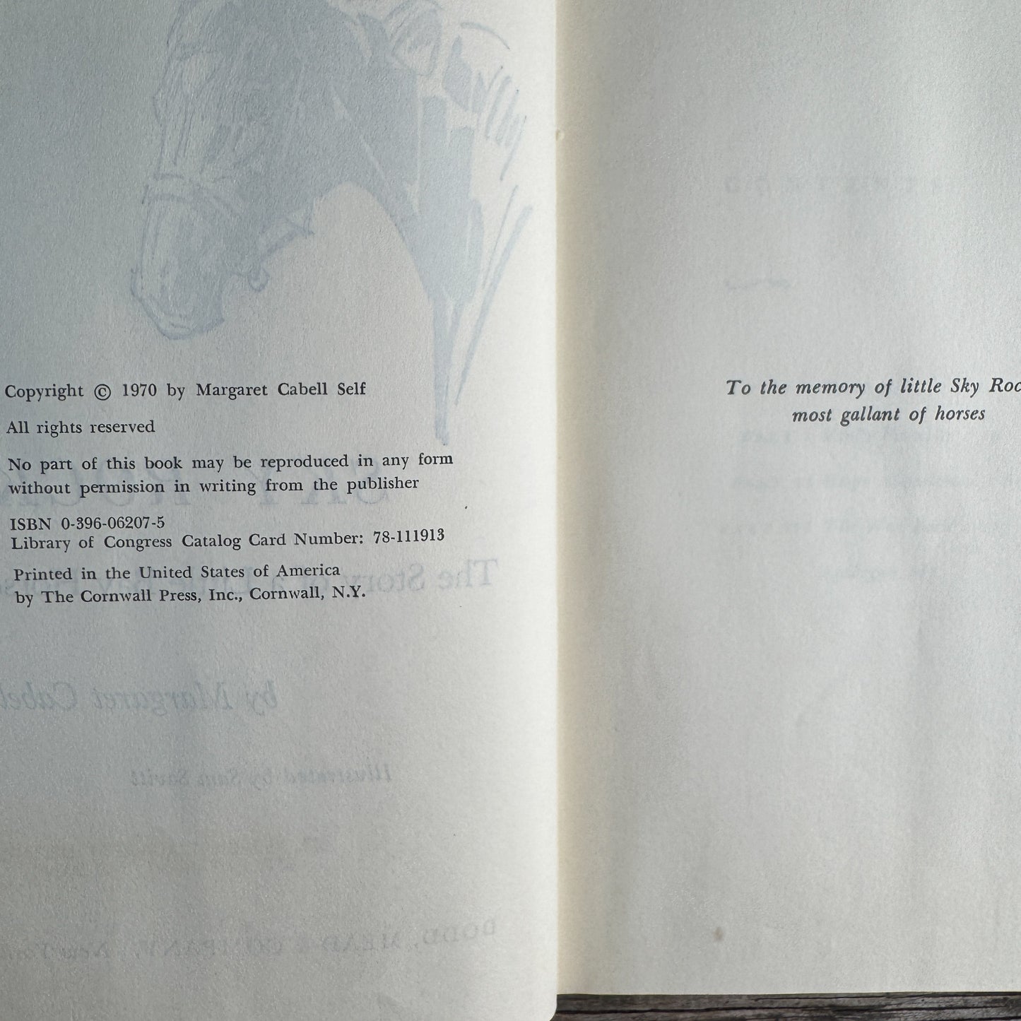 Sky Rocket, the Story of a Little Bay Horse, Margaret Cabell Self, 1970