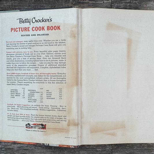 Betty Crocker's Picture Cook Book, Revised and Enlarged, Second Edition, 1956