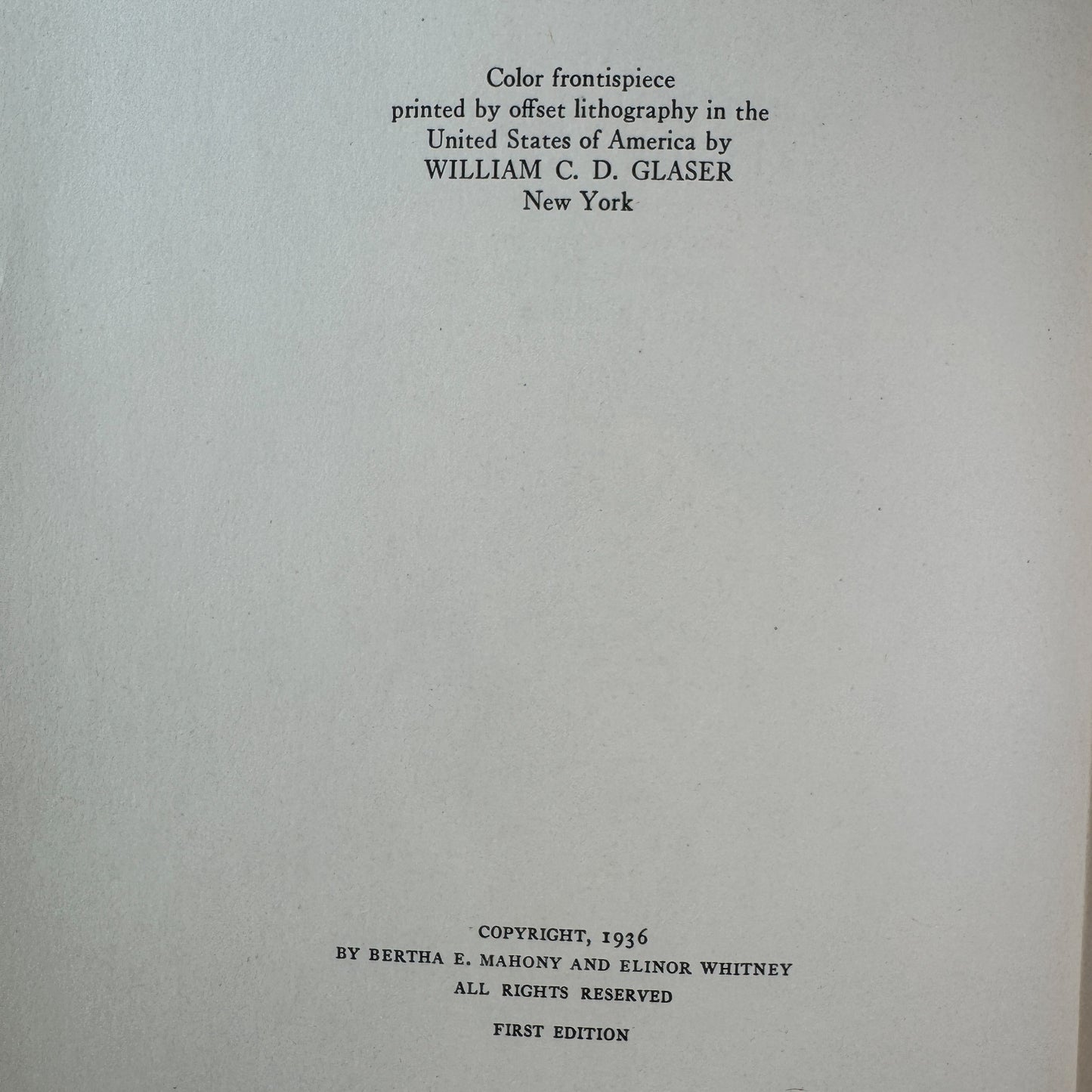 Five Years of Children's Books, Bertha E. Mahony and Elinor Whitney, 1936