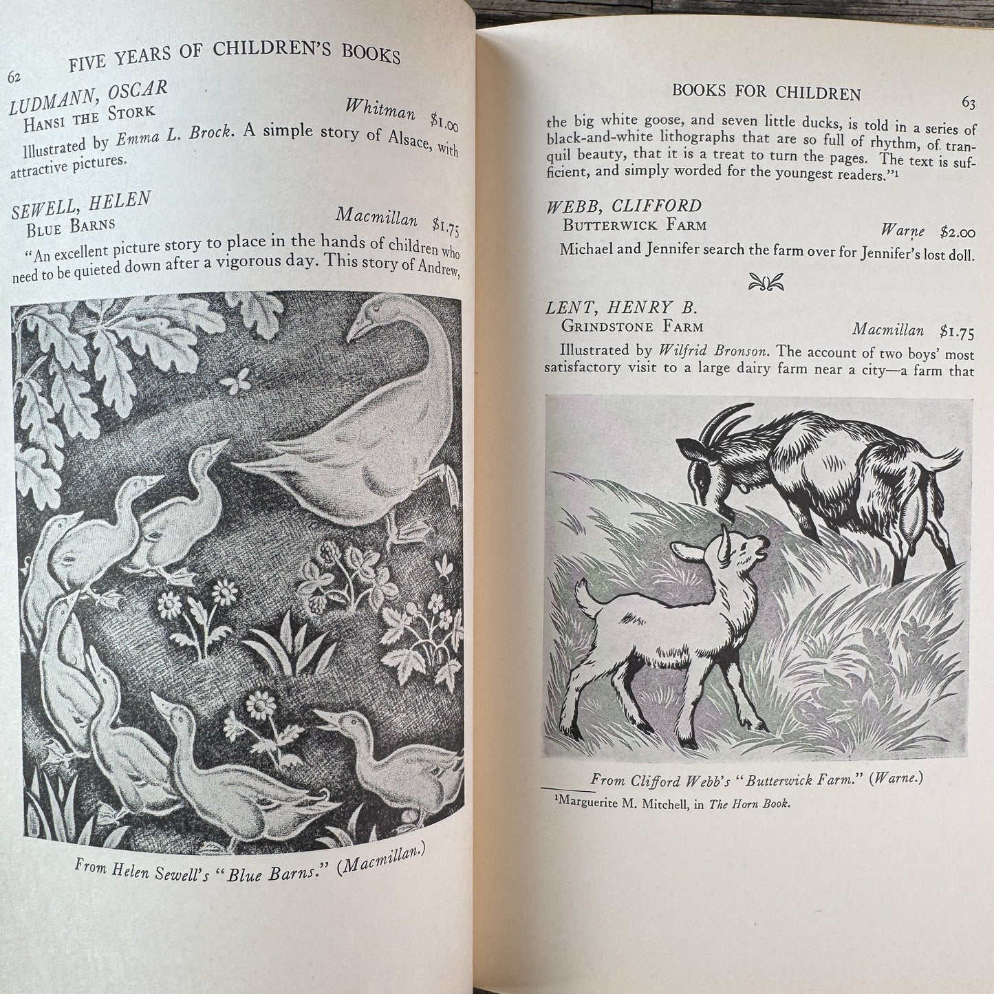 Five Years of Children's Books, Bertha E. Mahony and Elinor Whitney, 1936