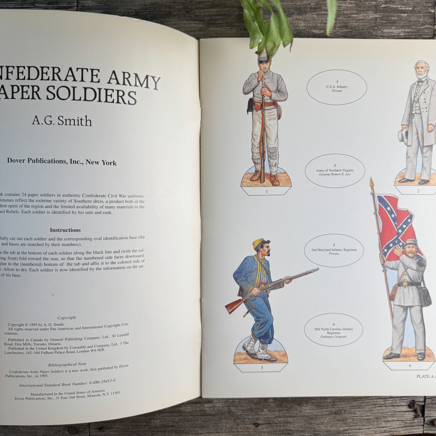 Confederate Army Paper Soldiers, A. G. Smith, 1995