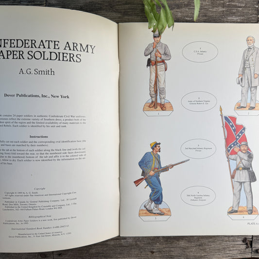 Confederate Army Paper Soldiers, A. G. Smith, 1995