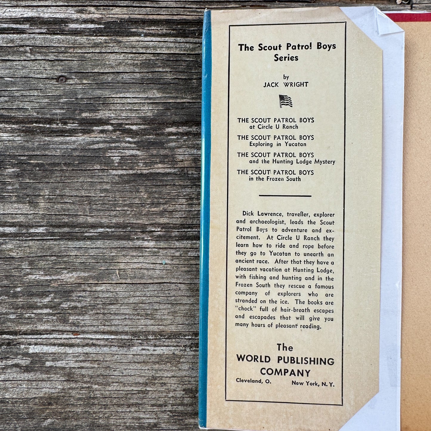 The Scout Patrol Boys in the Frozen South, Jack Wright, 1933